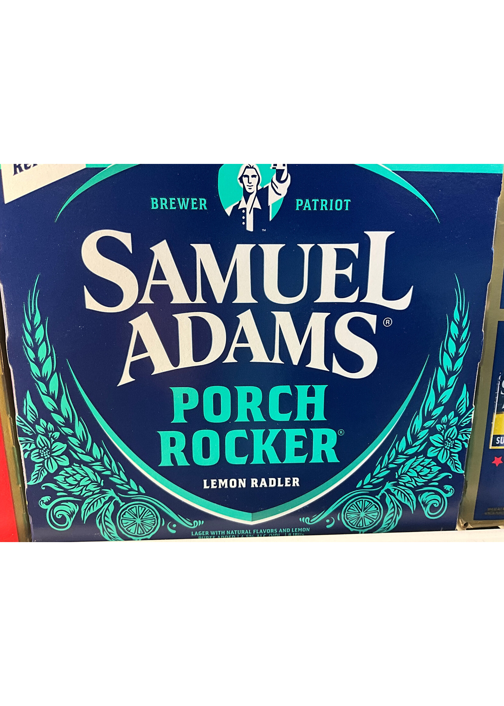 SAMUEL ADAMS PORCH ROCKER LEMON RADLER 6PK 12OZ