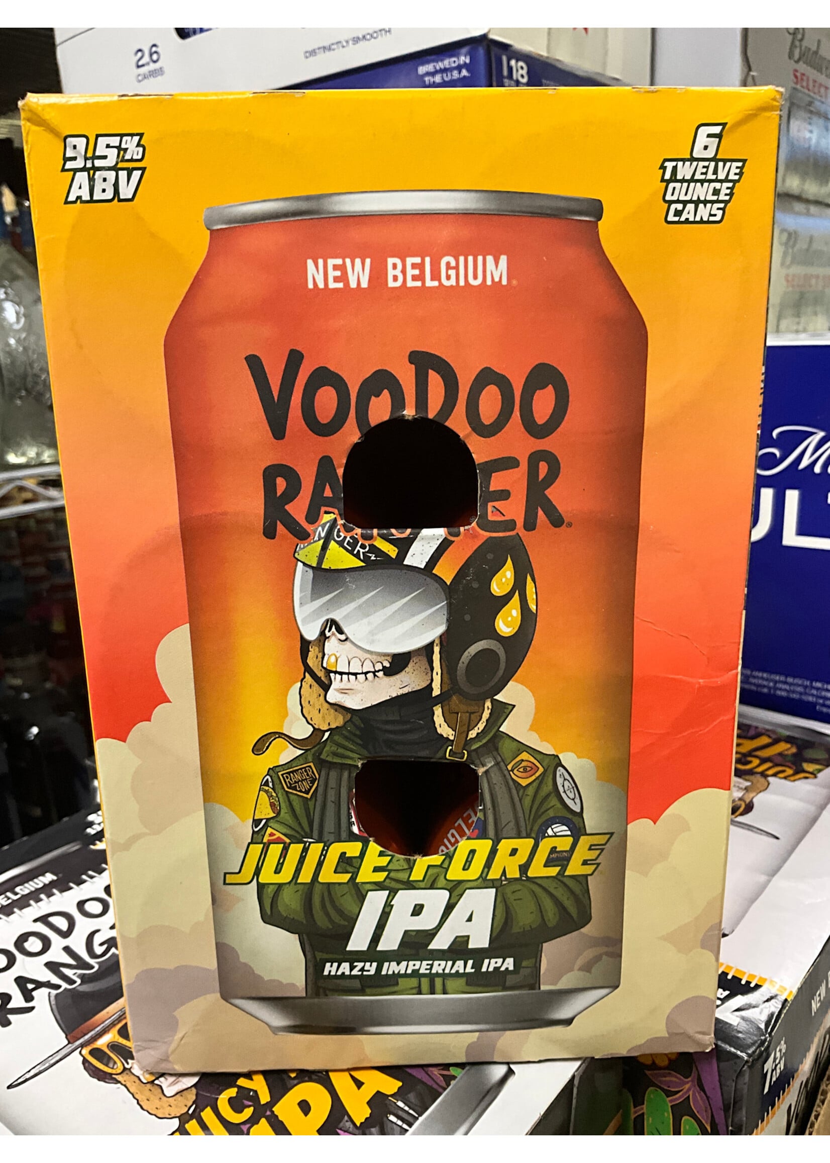 NEW BELGIUM NEW BELGIUM	VOODOO  RANGER JUICY FORCE 6PK	12 OZ CANS