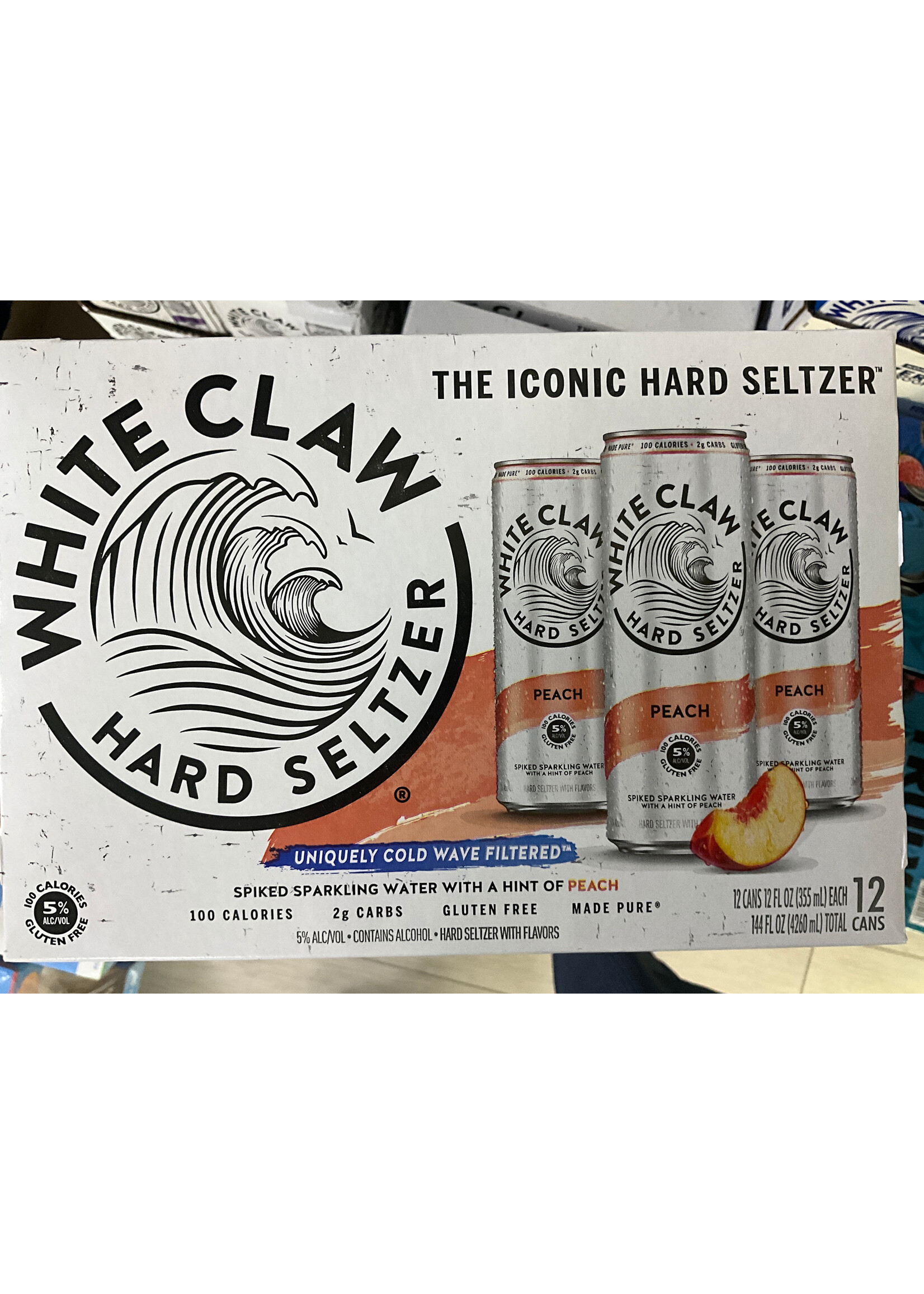 WHITECLAW WHITECLAW	PEACH 12PK	12 OZ