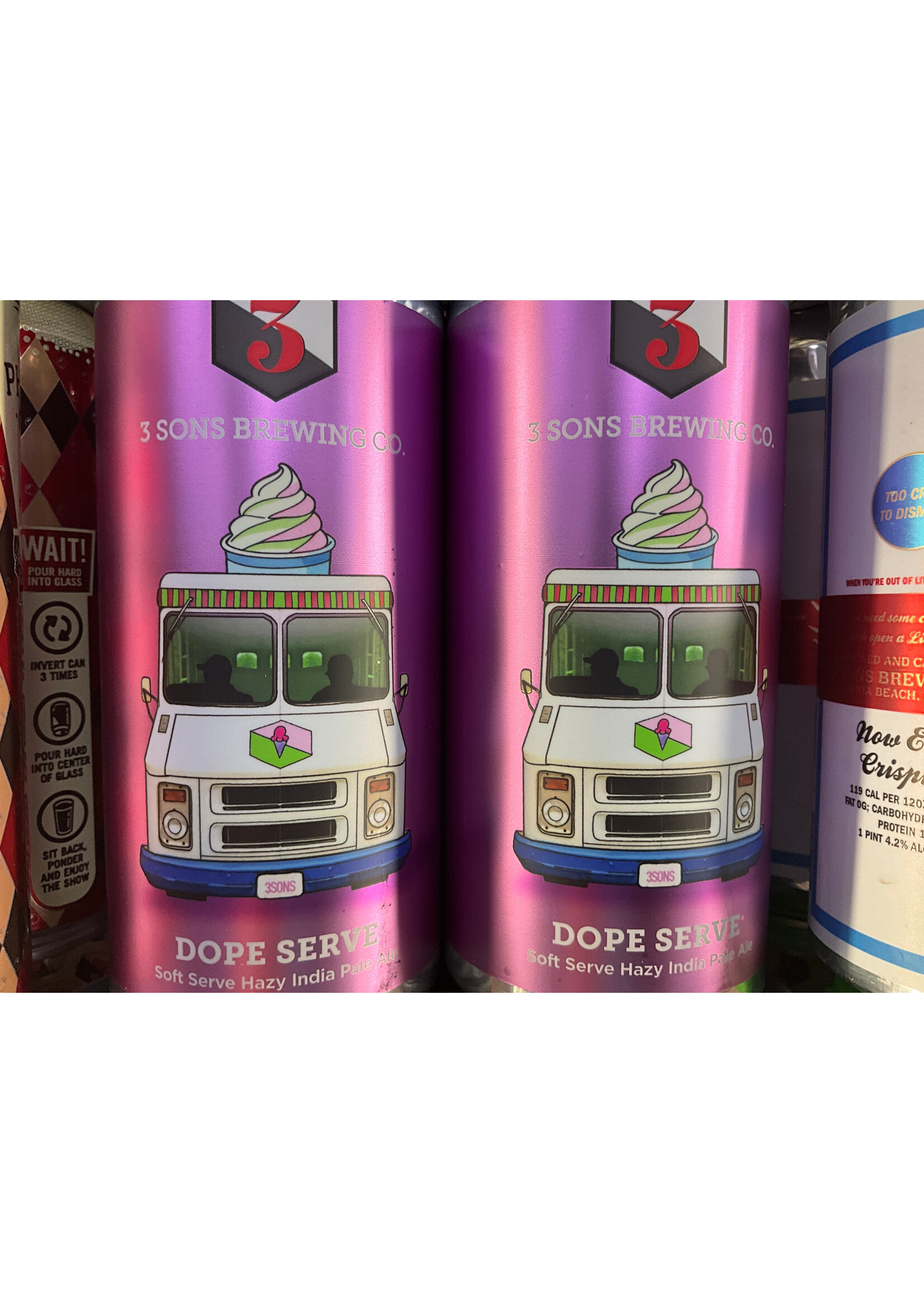 3 SONS DOPE SERVE 4PK 16OZ