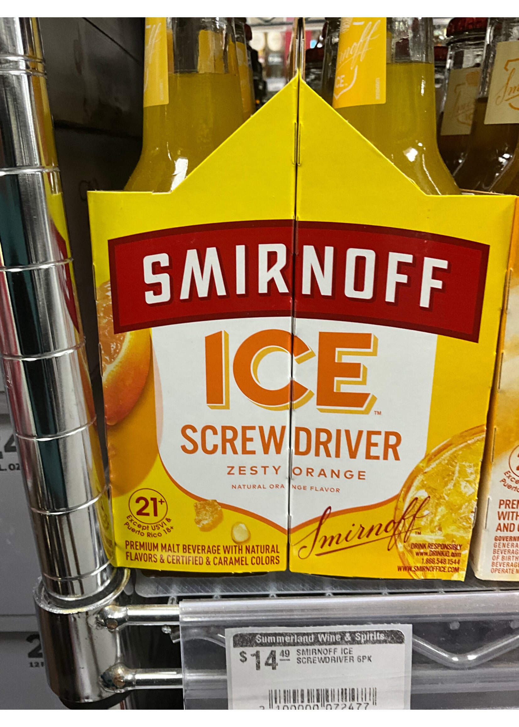 SMIRNOFF ICE SMIRNOFF ICE SCREWDRIVER 6PK
