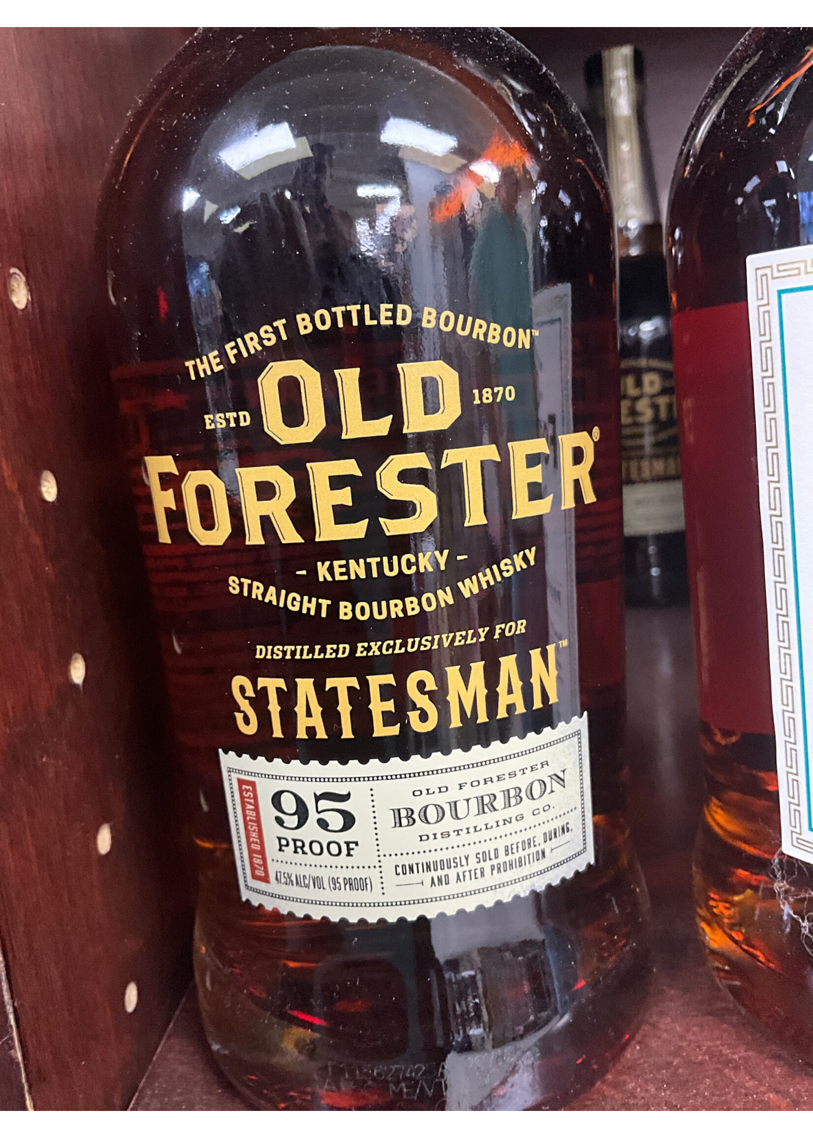 OLD FORESTER OLD FORESTER "STATESMAN" BOURBON 95  .750L