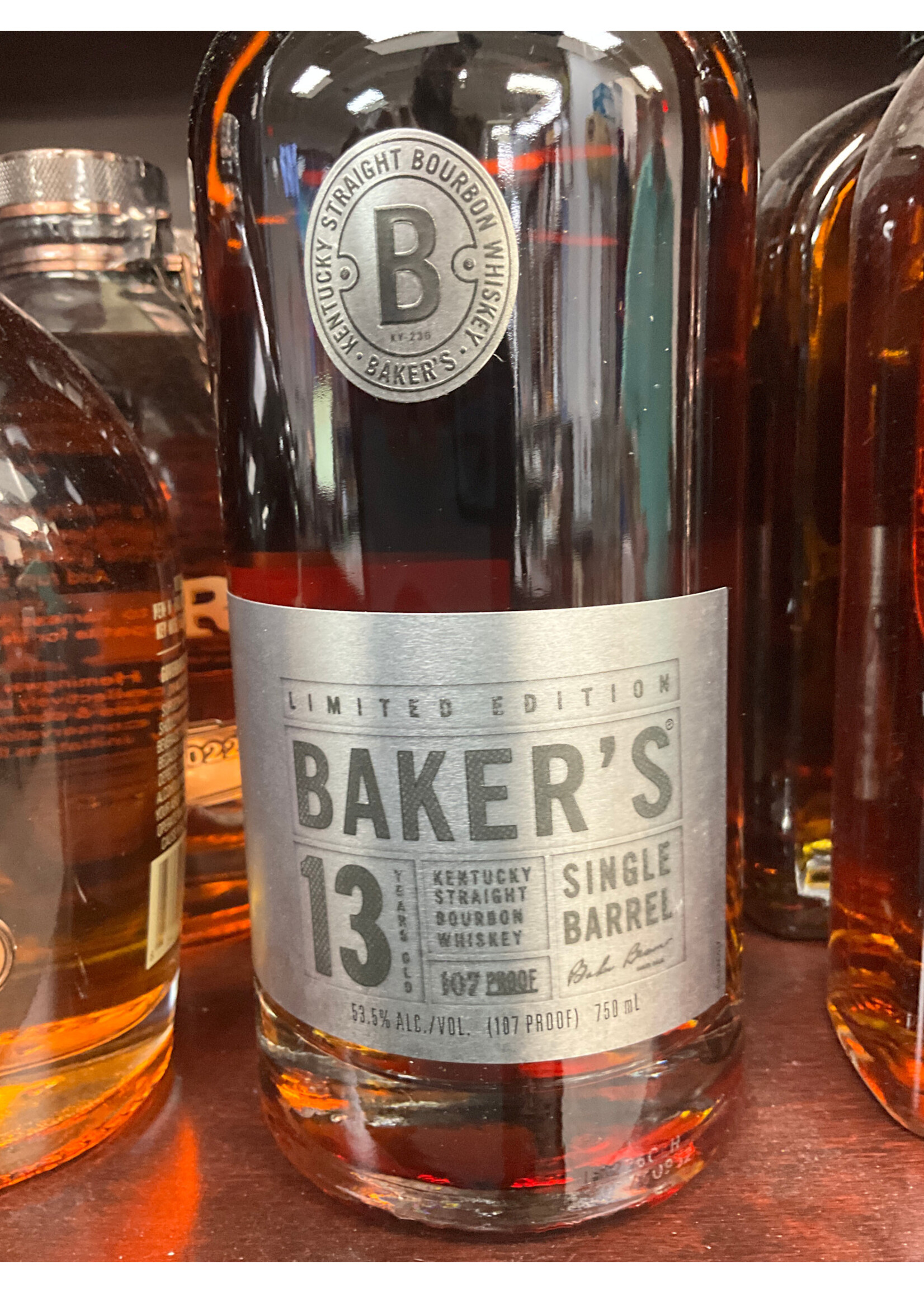 BAKER'S STRAIGHT BOURBON SINGLE BRL 13YR .750L
