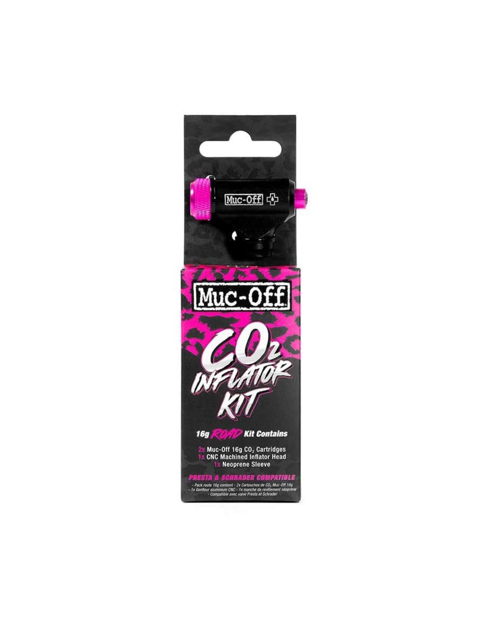 Muc-Off Muc-Off Inflator kit CO2 16g Road Threaded Presta / Schrader