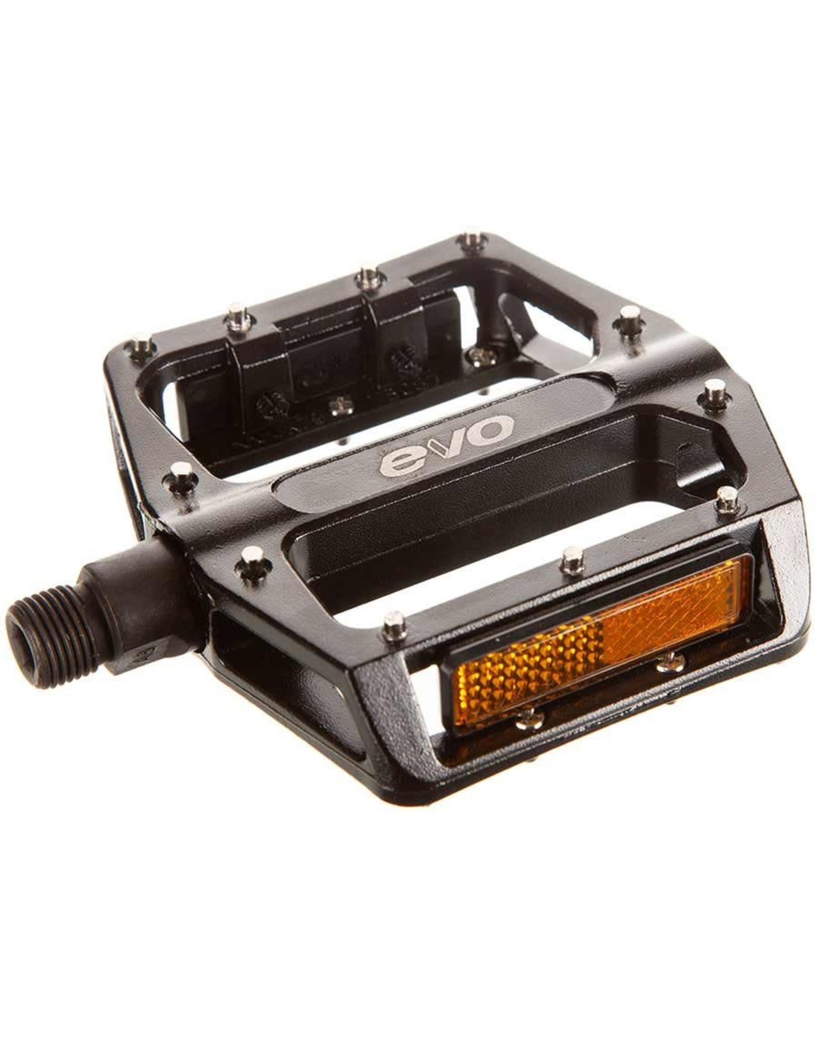 Pédales Evo MX-6 plateformes alu axe chromo noir