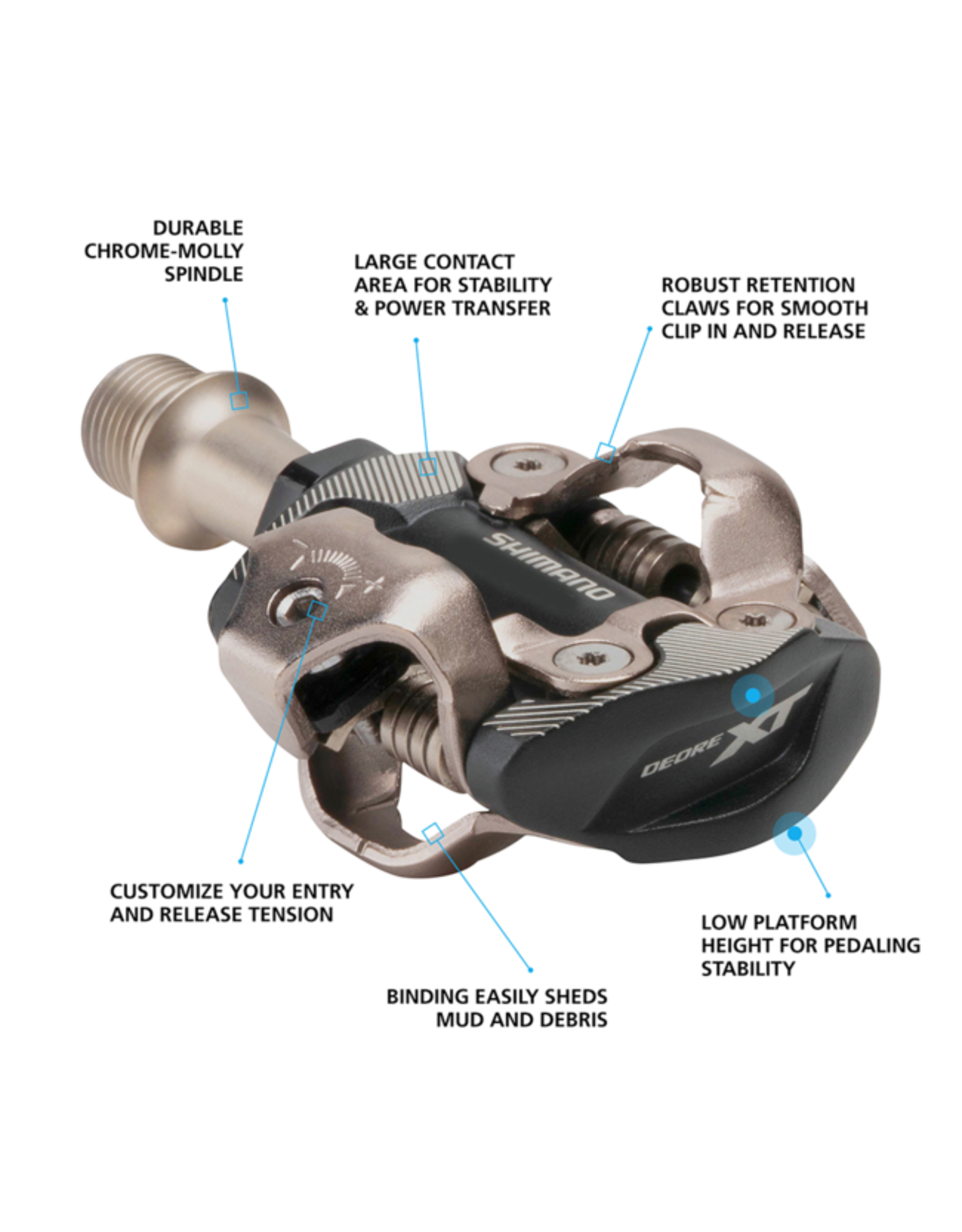 Shimano Pédales Shimano M8100 Deore XT (petite)