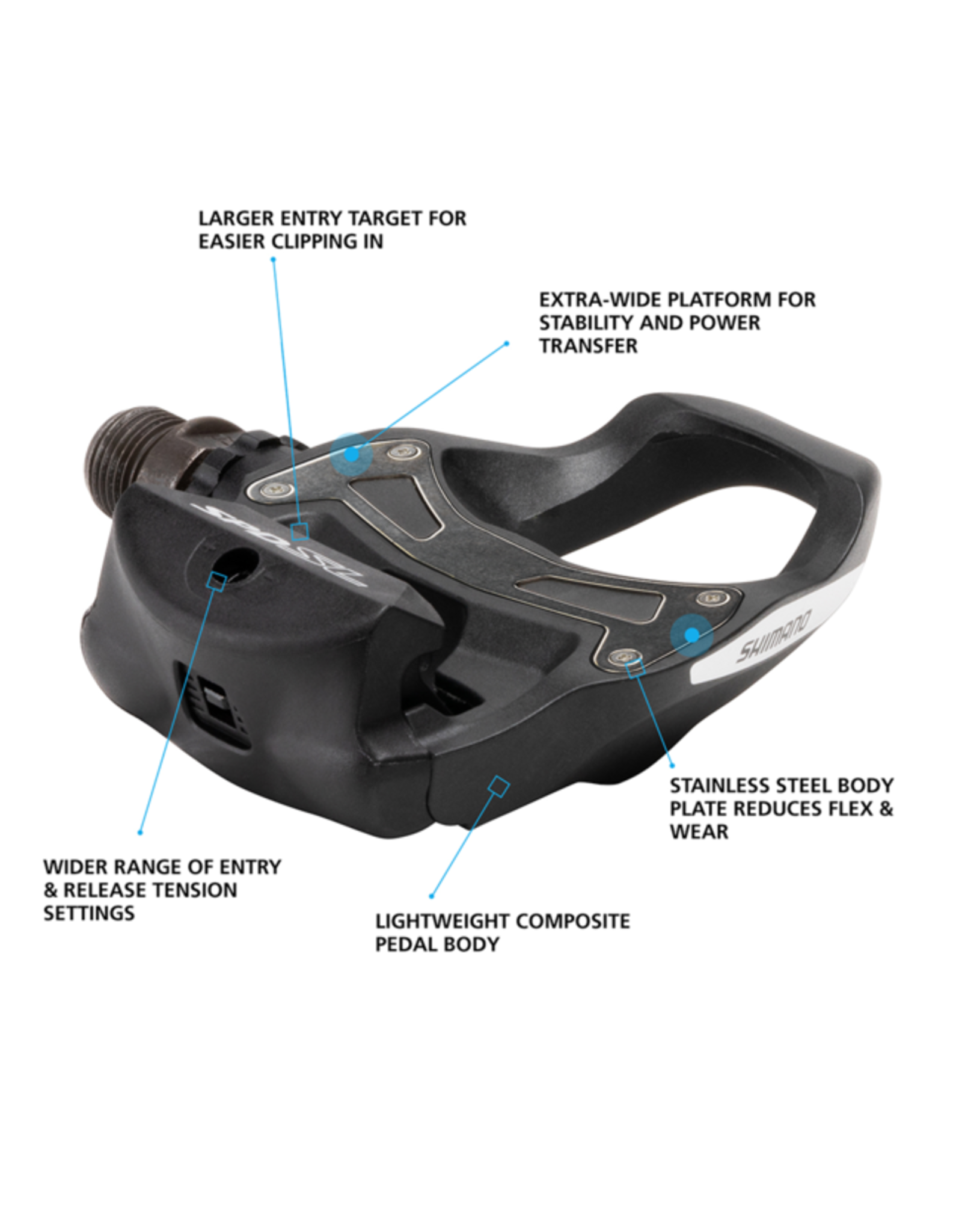 Shimano Shimano R550 pedals (SH-11 cleats)