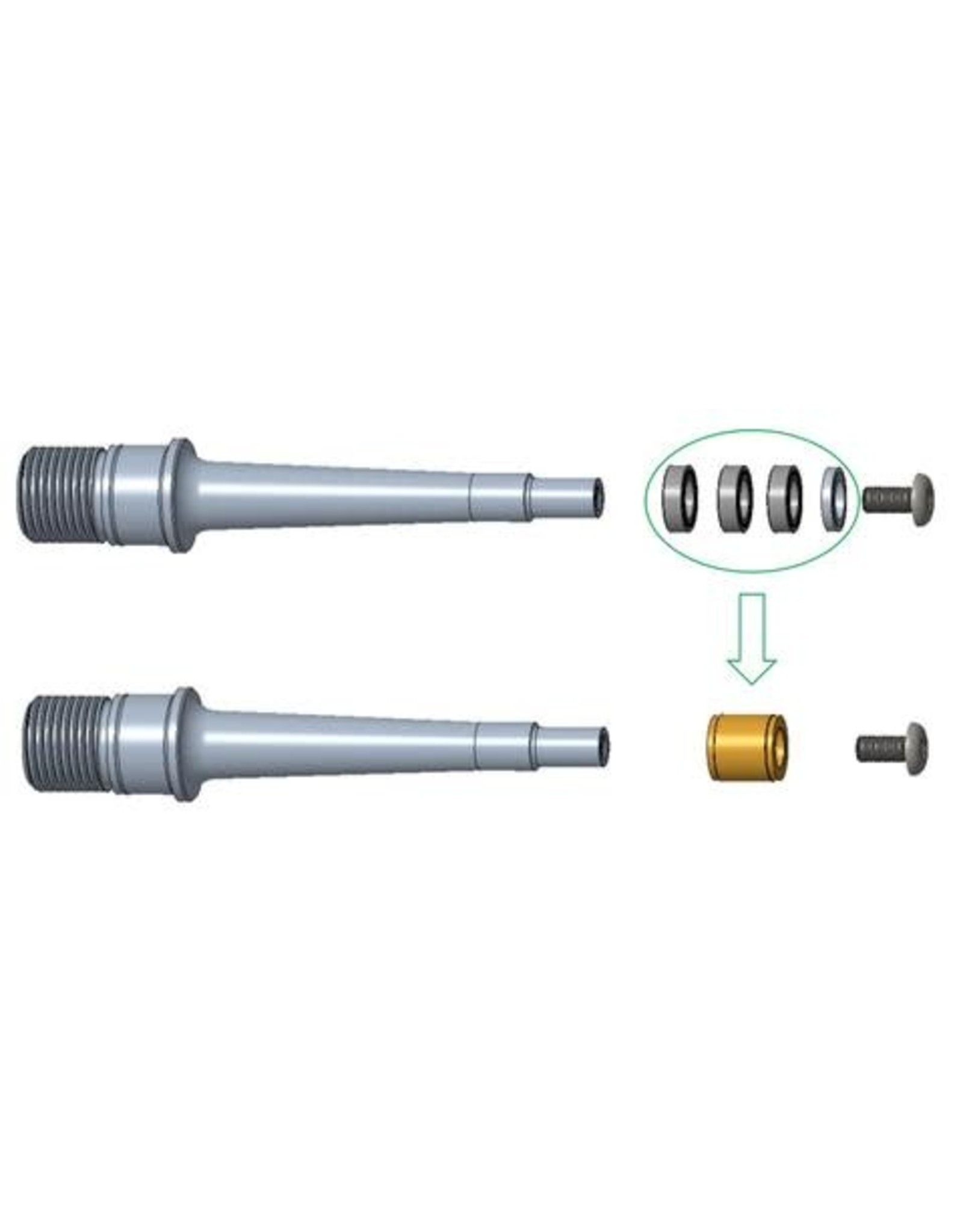 OneUp Kit rebuild bearing pédales OneUp aluminium