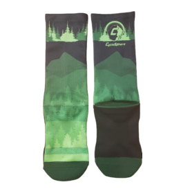 Endur Socks 7 "Cyclosphere fir green/black