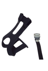 Toe clips double EVO with nylon strap Large