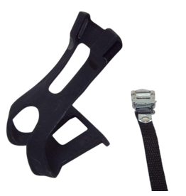 Cale-pieds doubles EVO avec courroies en nylon Large