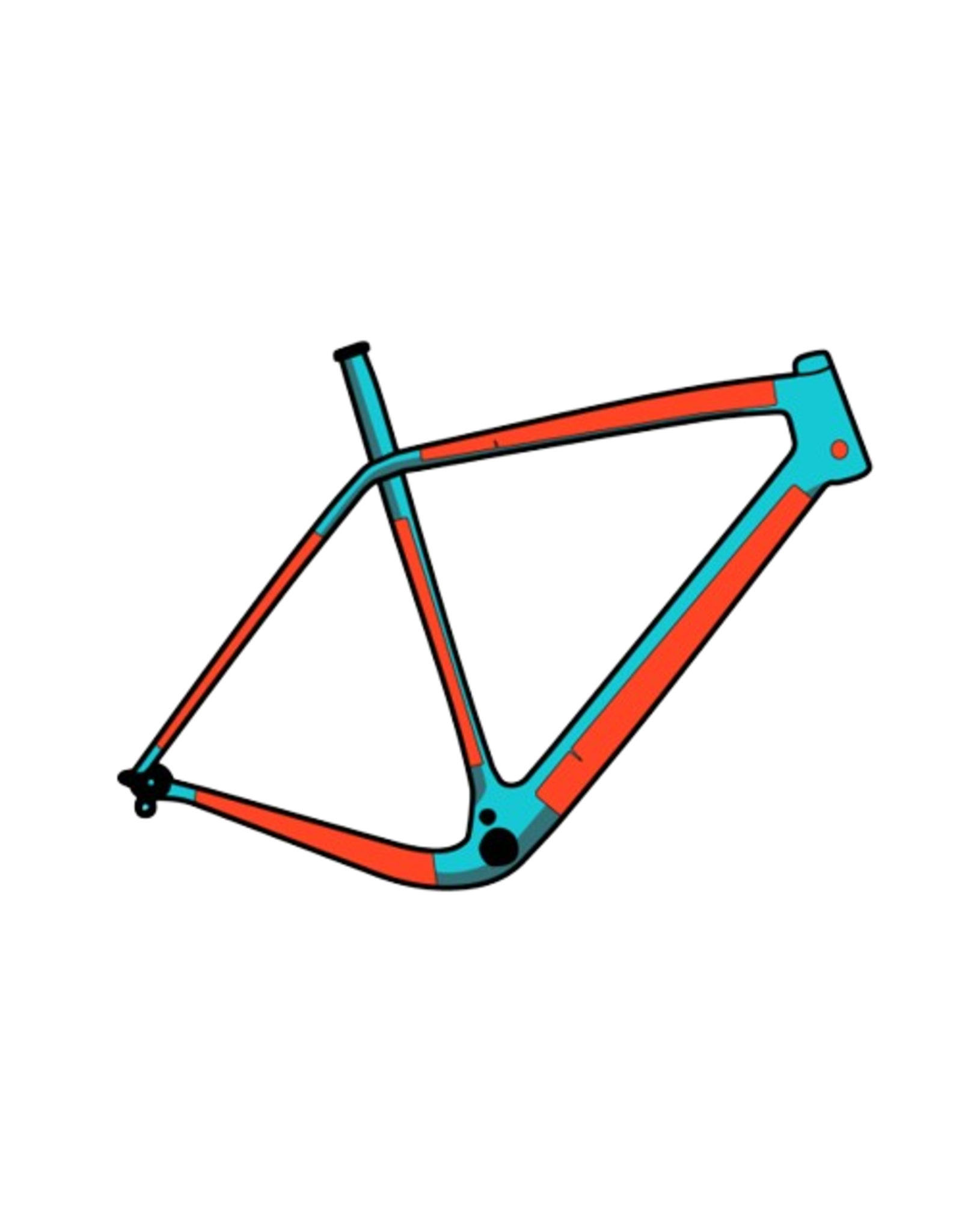 Ridewrap RideWrap Covered Gravel/Road Bike Frame Protection