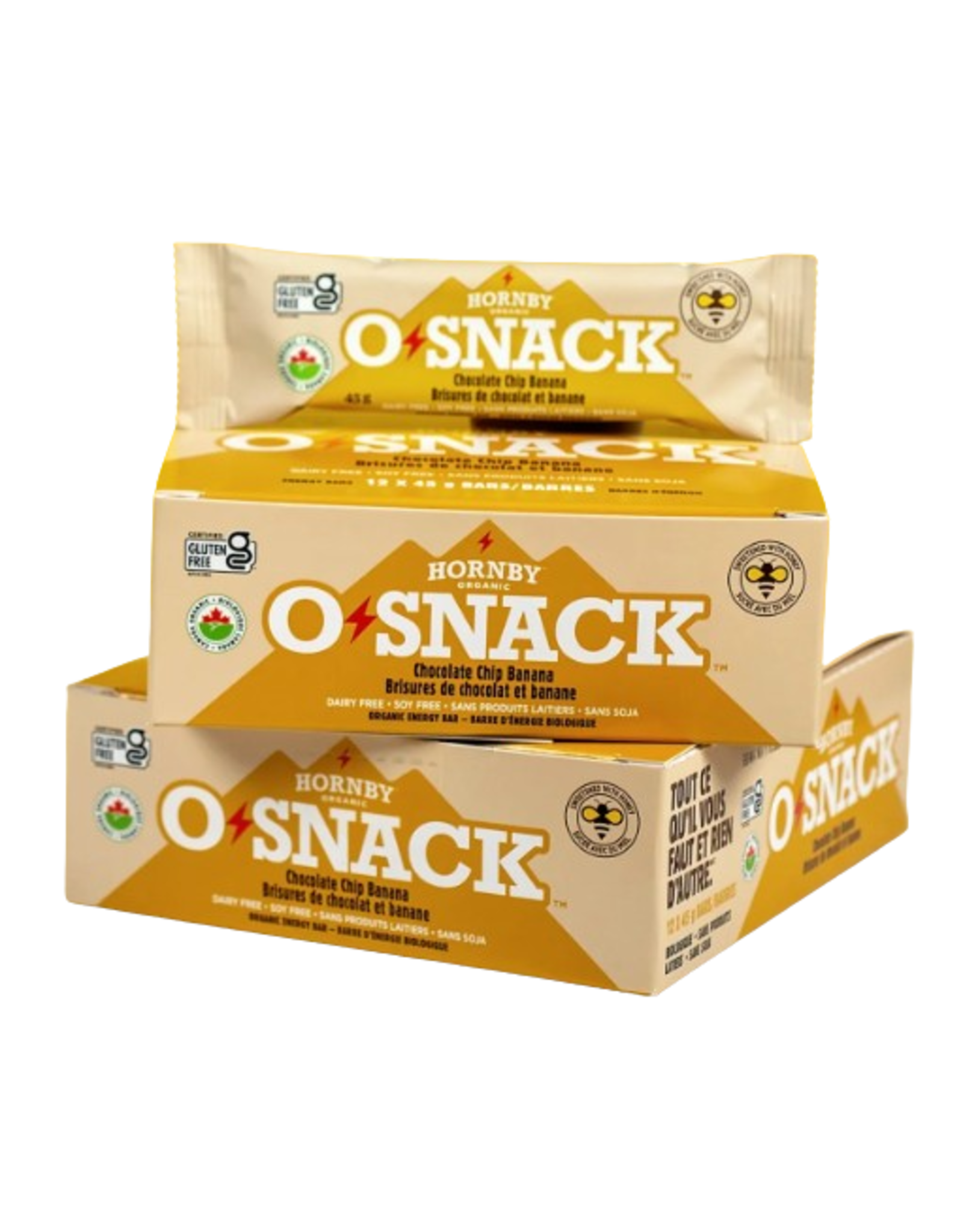 Hornby Organic Box of 12 energy bars O'Snack Hornby Organic (45g)