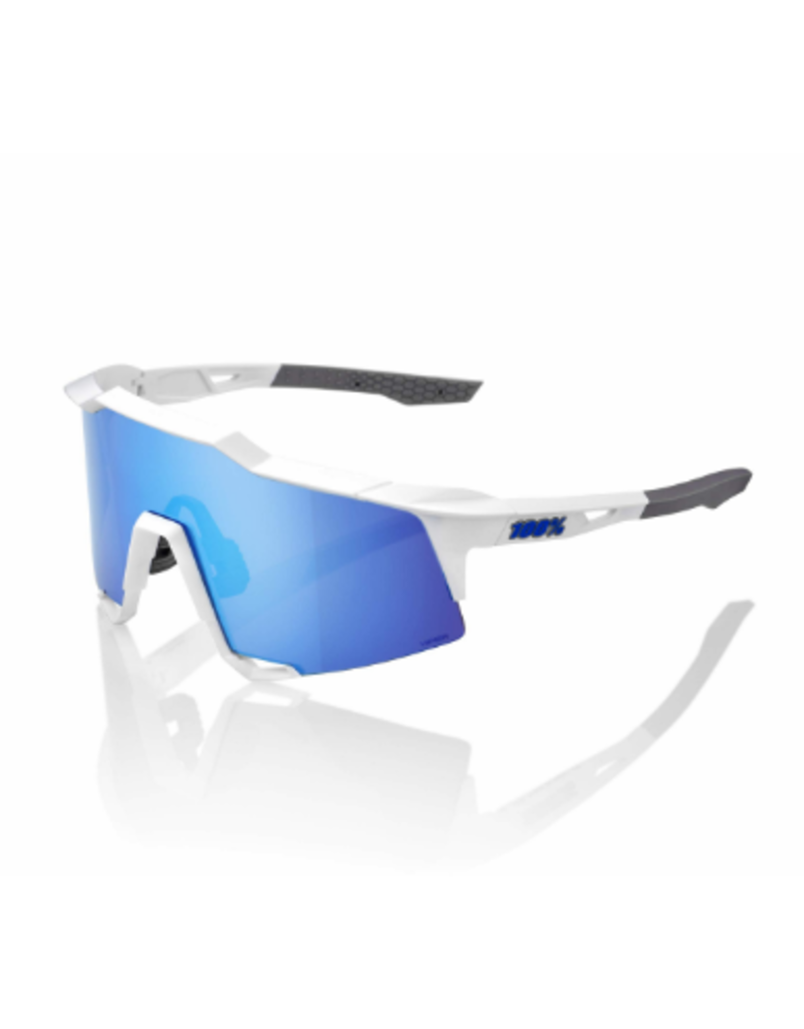 100% Sunglasses 100% Speedcraft XS mat white lent. blue mirror