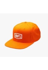 100% 100% ICON Youth Snapback orange O/S