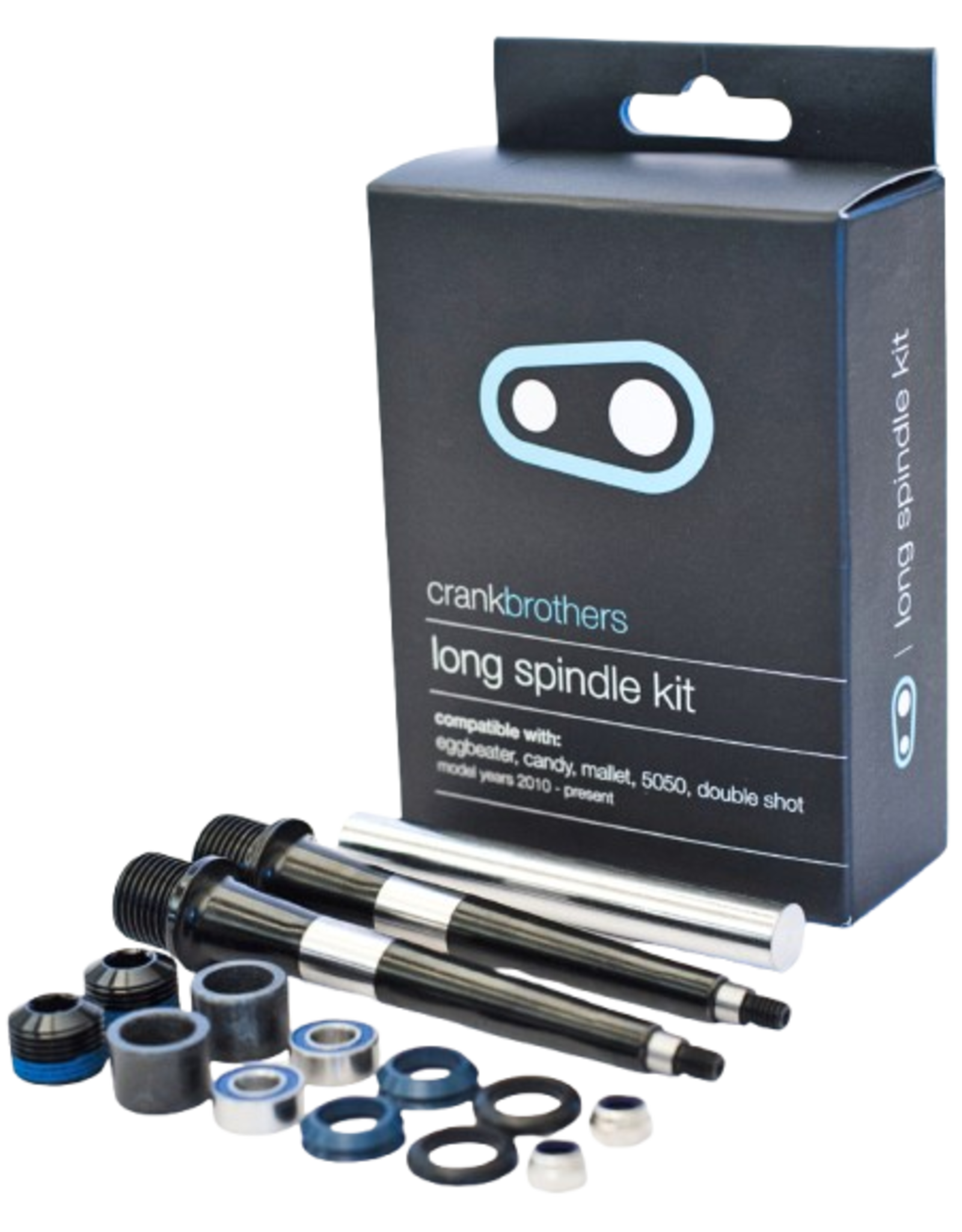 Crank Brothers Long spindle kit for Crank Brothers pedals (Eggbeater, Candy, Mallet, 5050 et Double Shot)