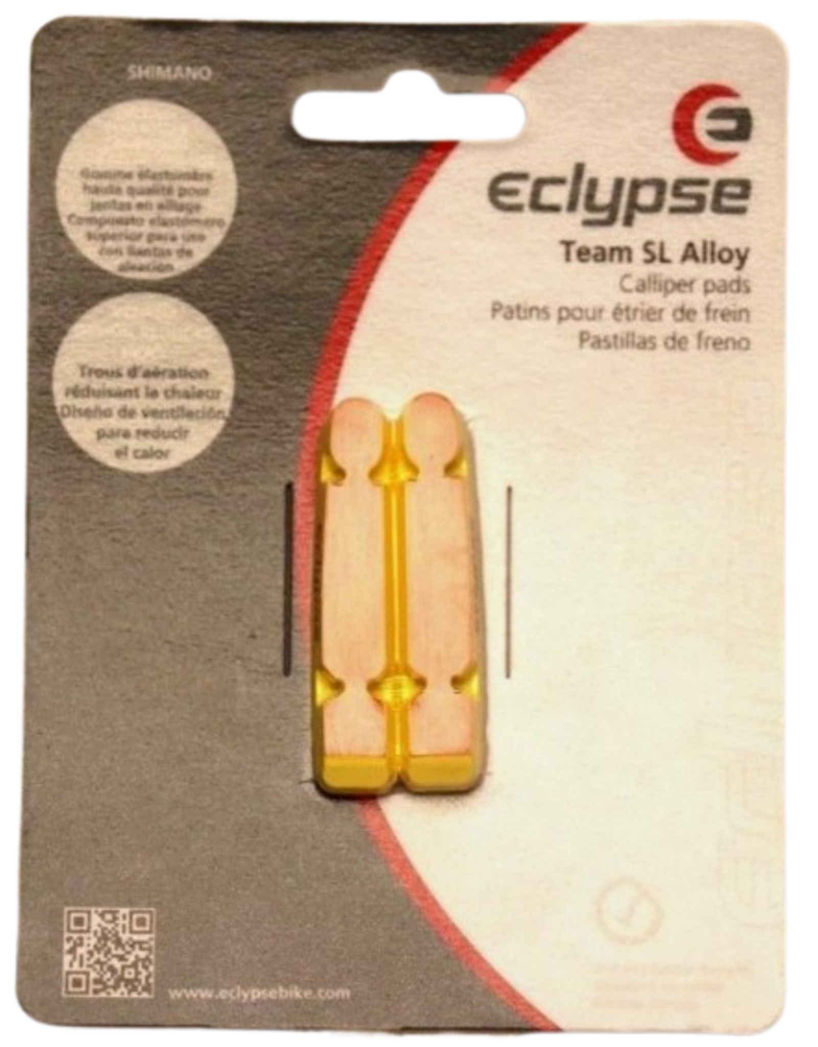 Eclypse Patins de frein Eclypse Team SL Carbon pour jante carbone (Campagnolo)