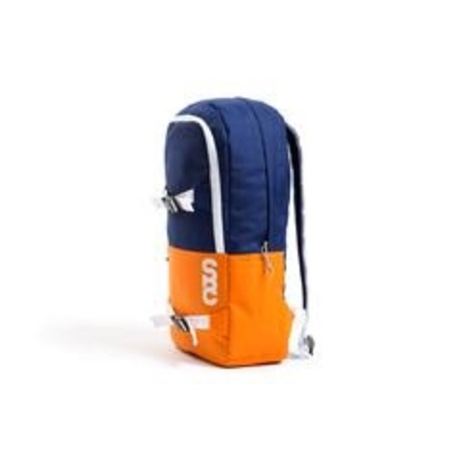 Zip-Up Backpack - Blue/Orange