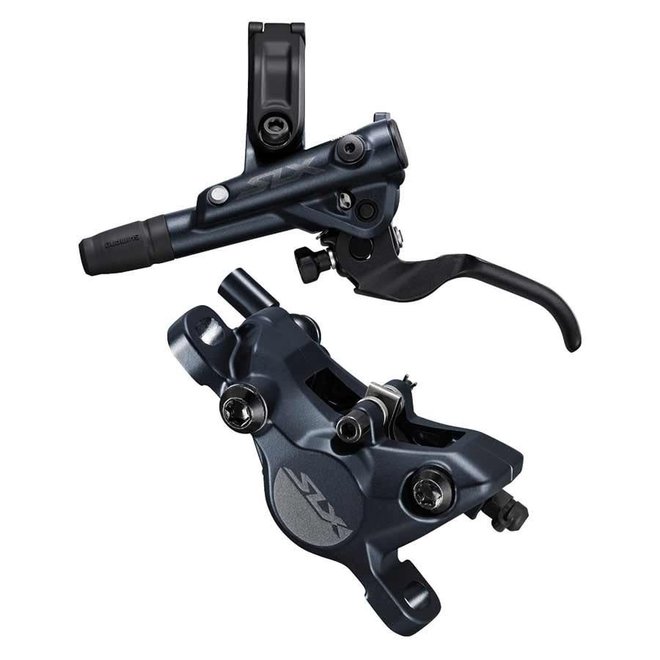 Shimano, SLX BL/BR-M7100, MTB Hydraulic Disc Brake, Front, Post mount, Disc: Not included, 425g, Black, Set