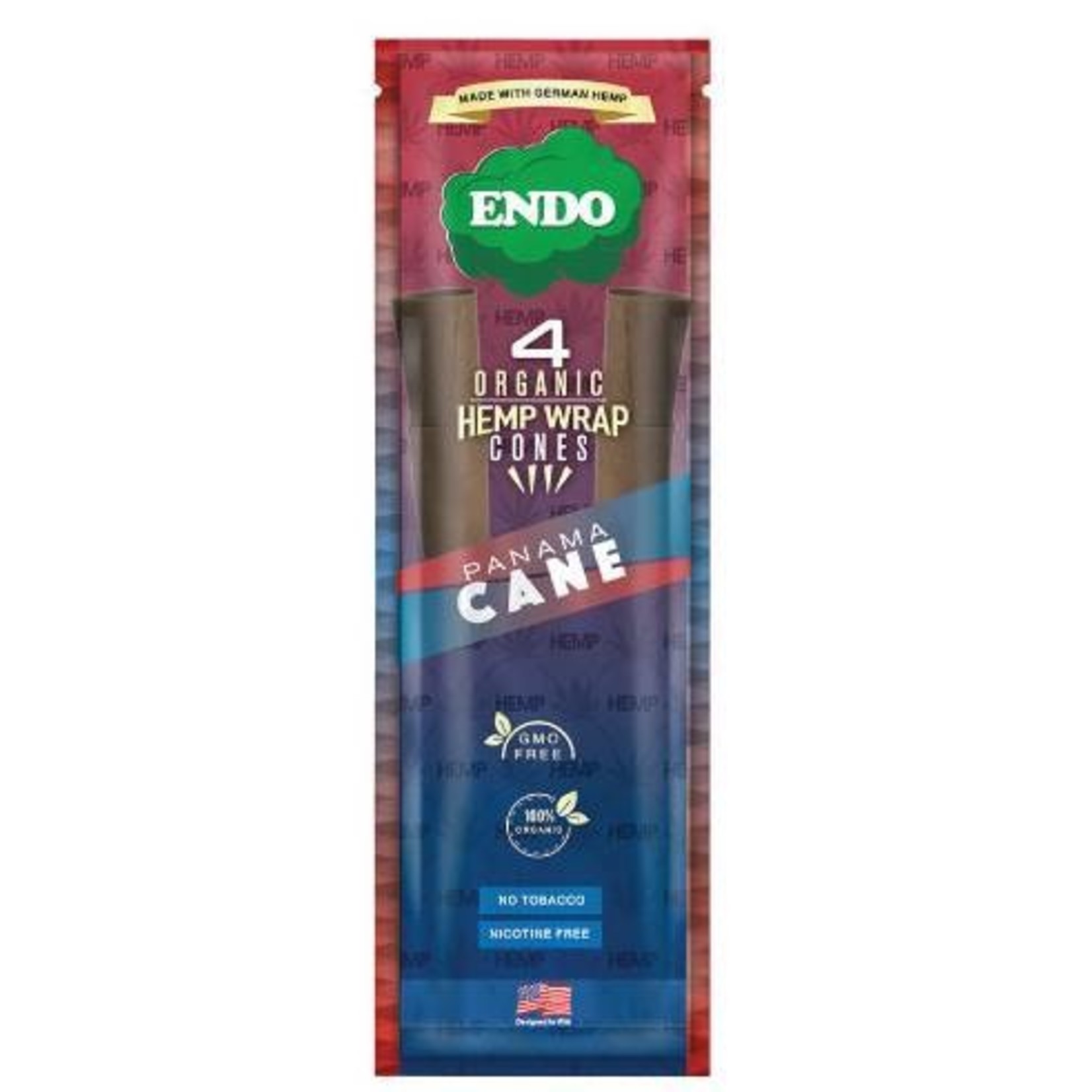 Endo Endo Organic Hemp Wrap Cones - Panama Cane