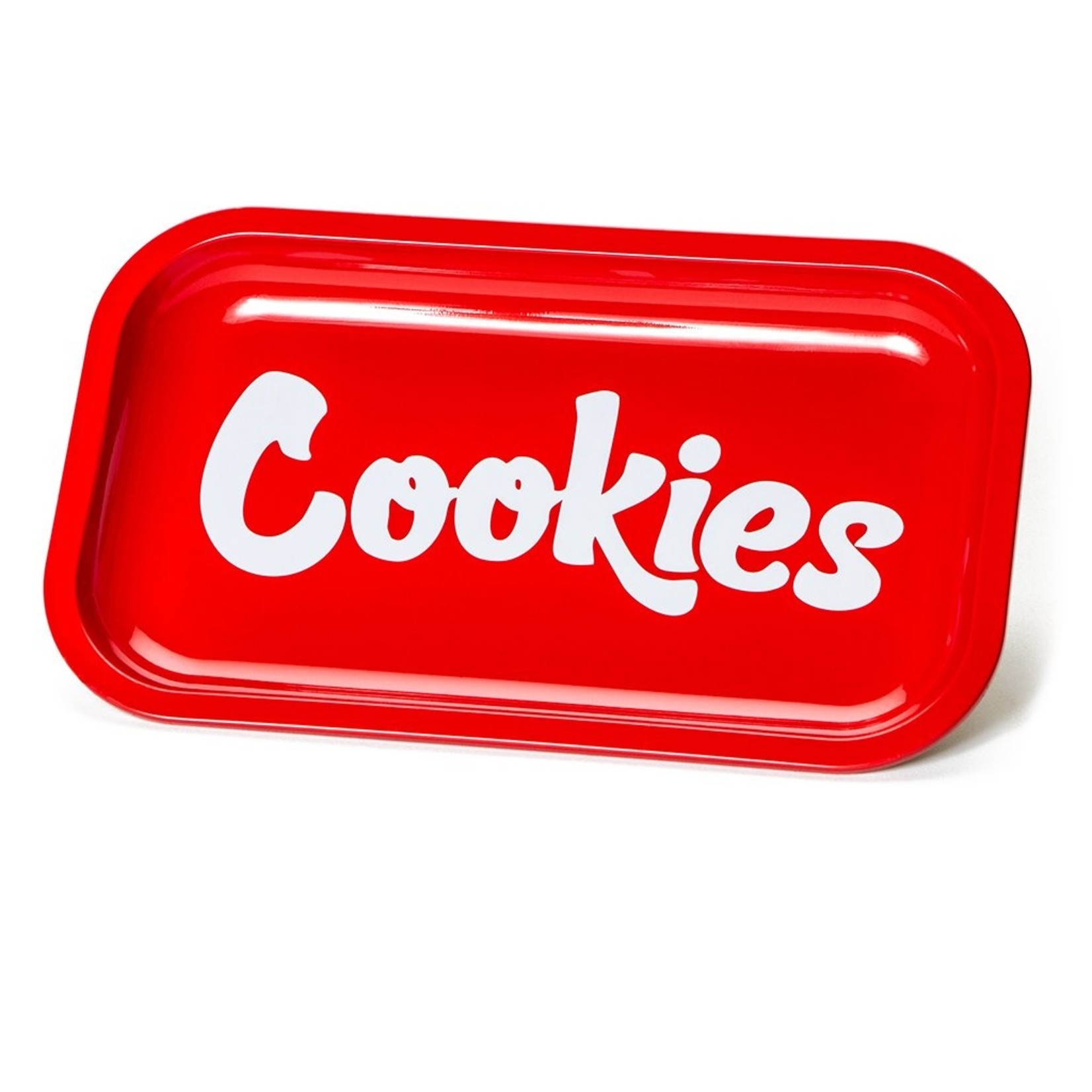 Cookies Cookies Red Metal Rolling Tray