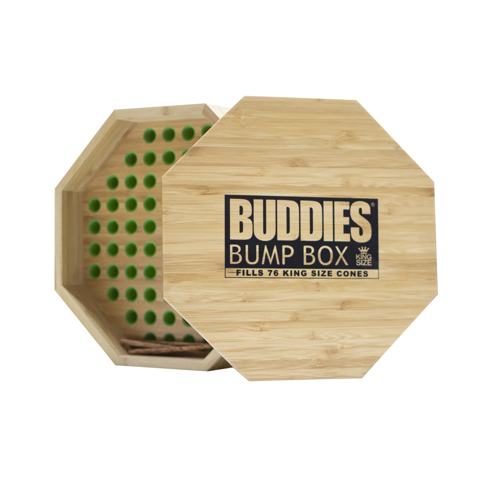 Buddies Buddies Bump Box King Size Octo Wood Cone Filler - 76ct