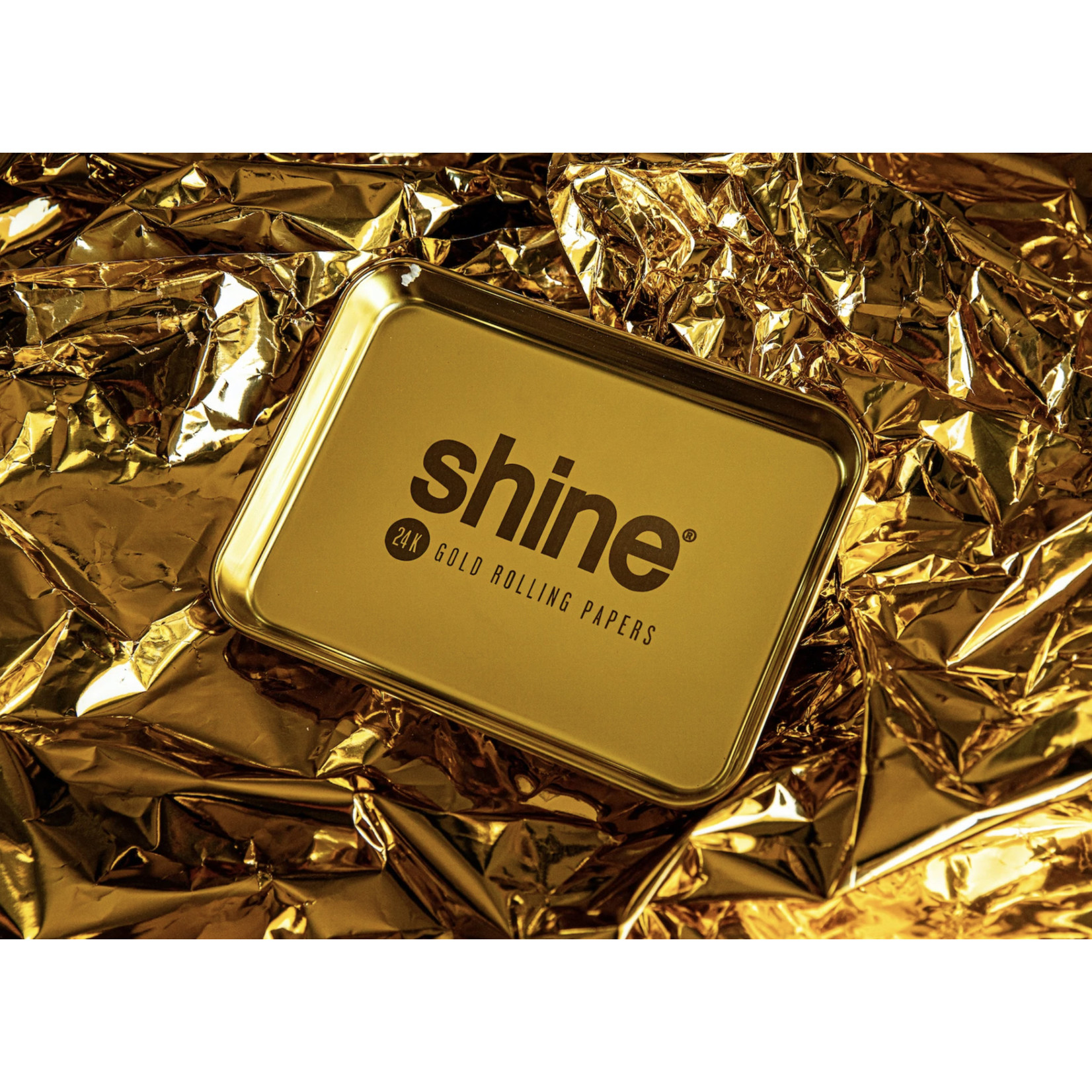 shine® gold rolling tray