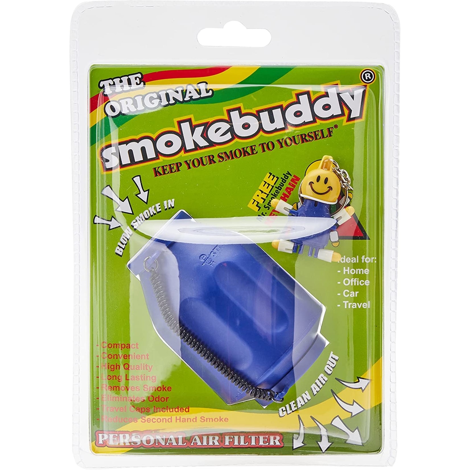 Smoke buddies Smoke Buddy 0159-BLU Personal Air Filter, Blue