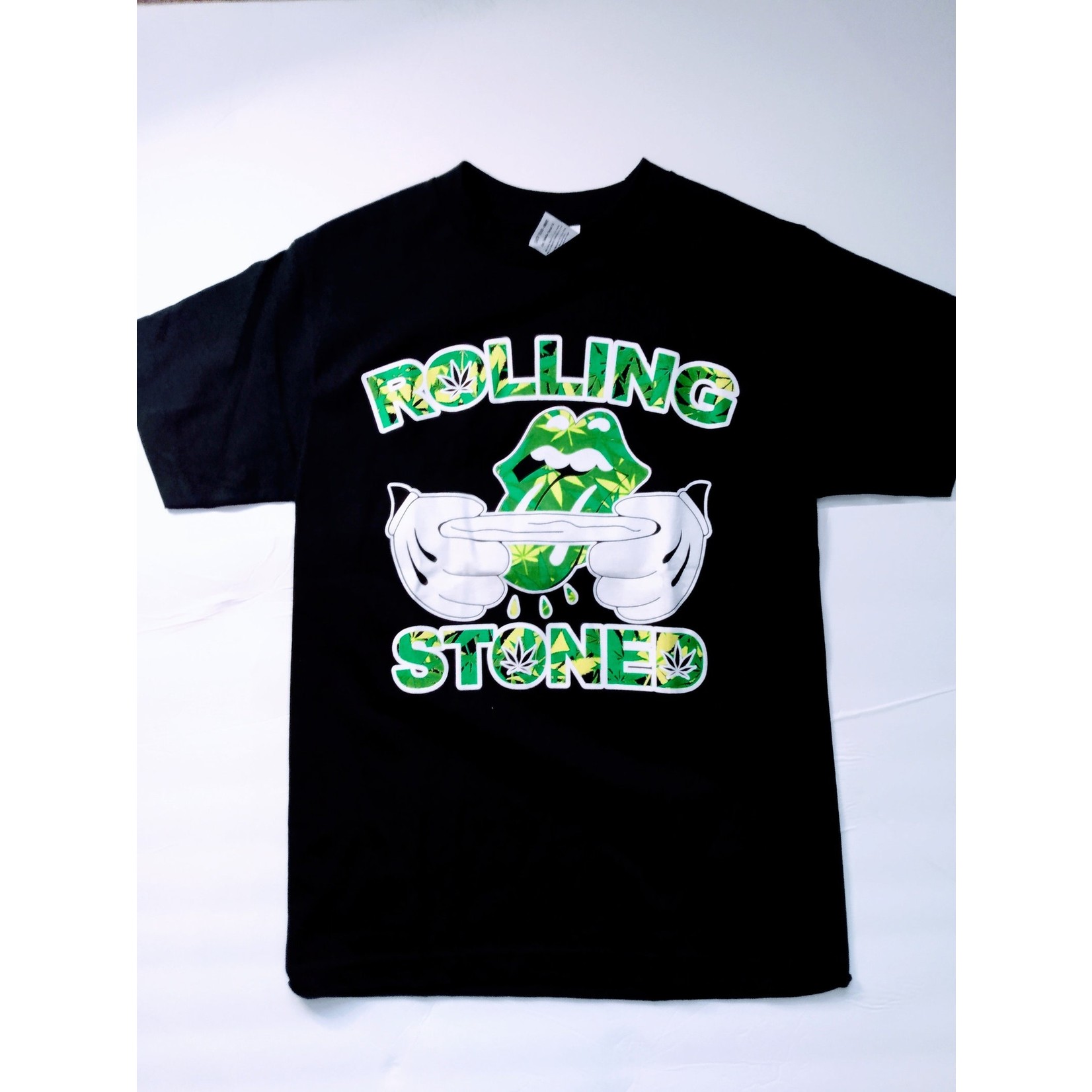 Black Rolling Stoned T Shirt