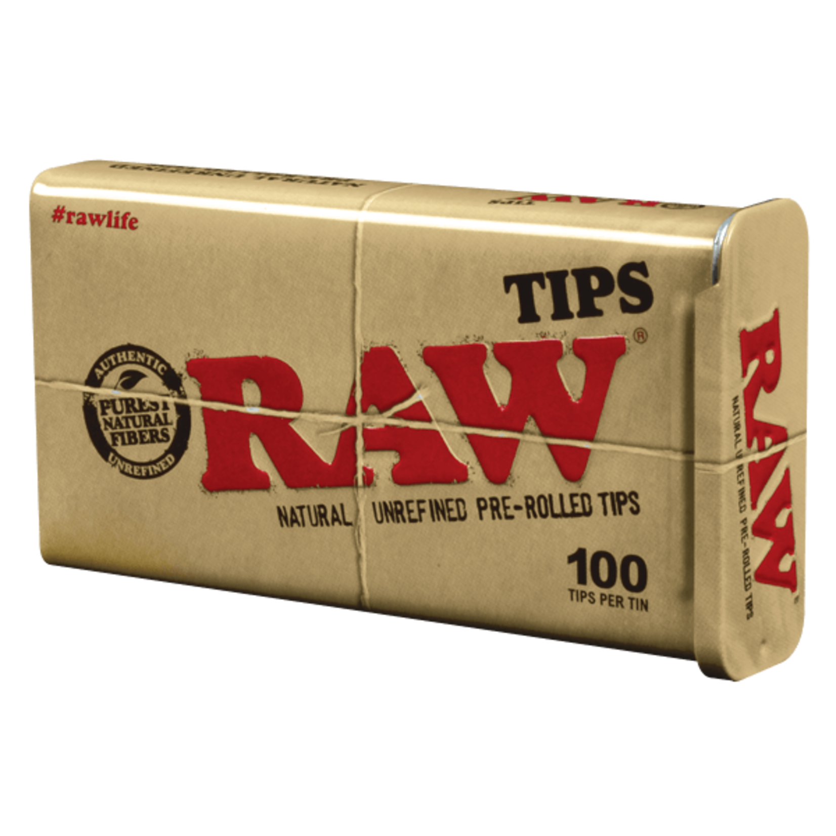 RAW RAW Pre-Rolled Tips Tin (100)ct