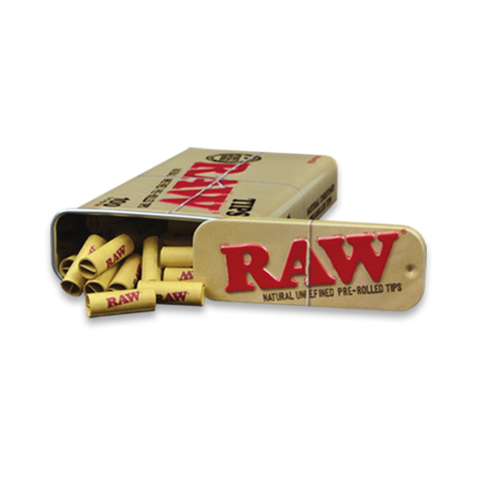 RAW RAW Pre-Rolled Tips Tin (100)ct