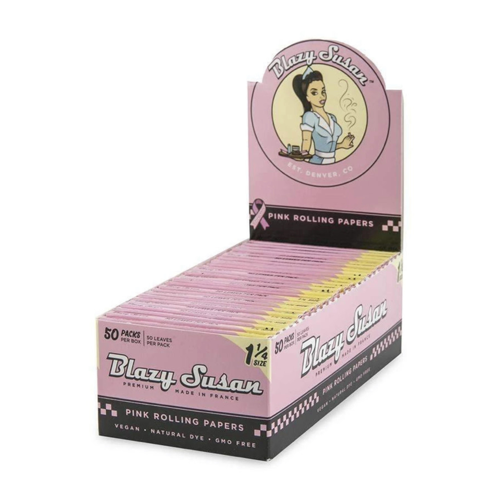 Blazy Susan Blazy Susan Pink Rolling Papers 1 1/4