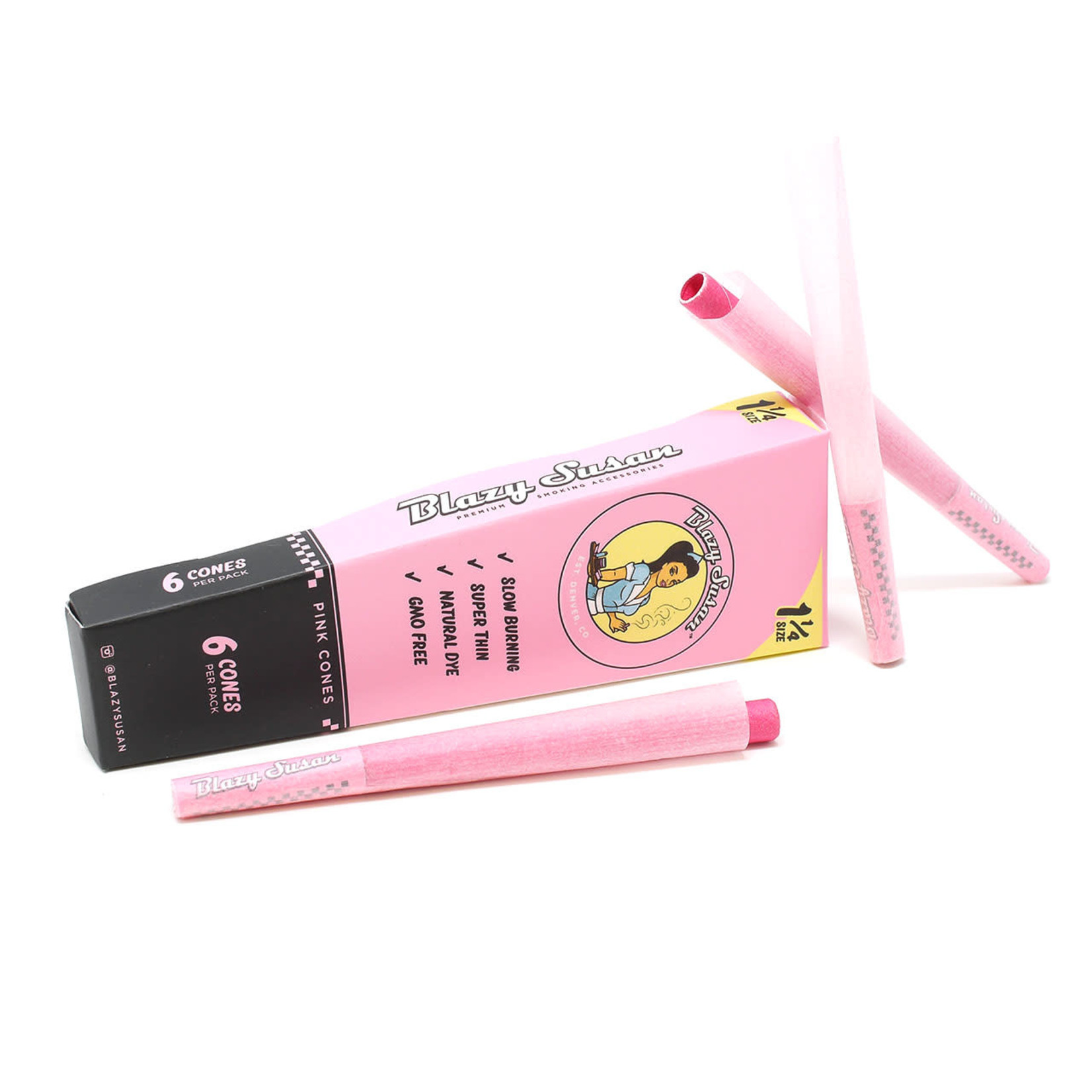 Blazy Susan Blazy Susan Pink Pre Rolled Cones – 6 Count