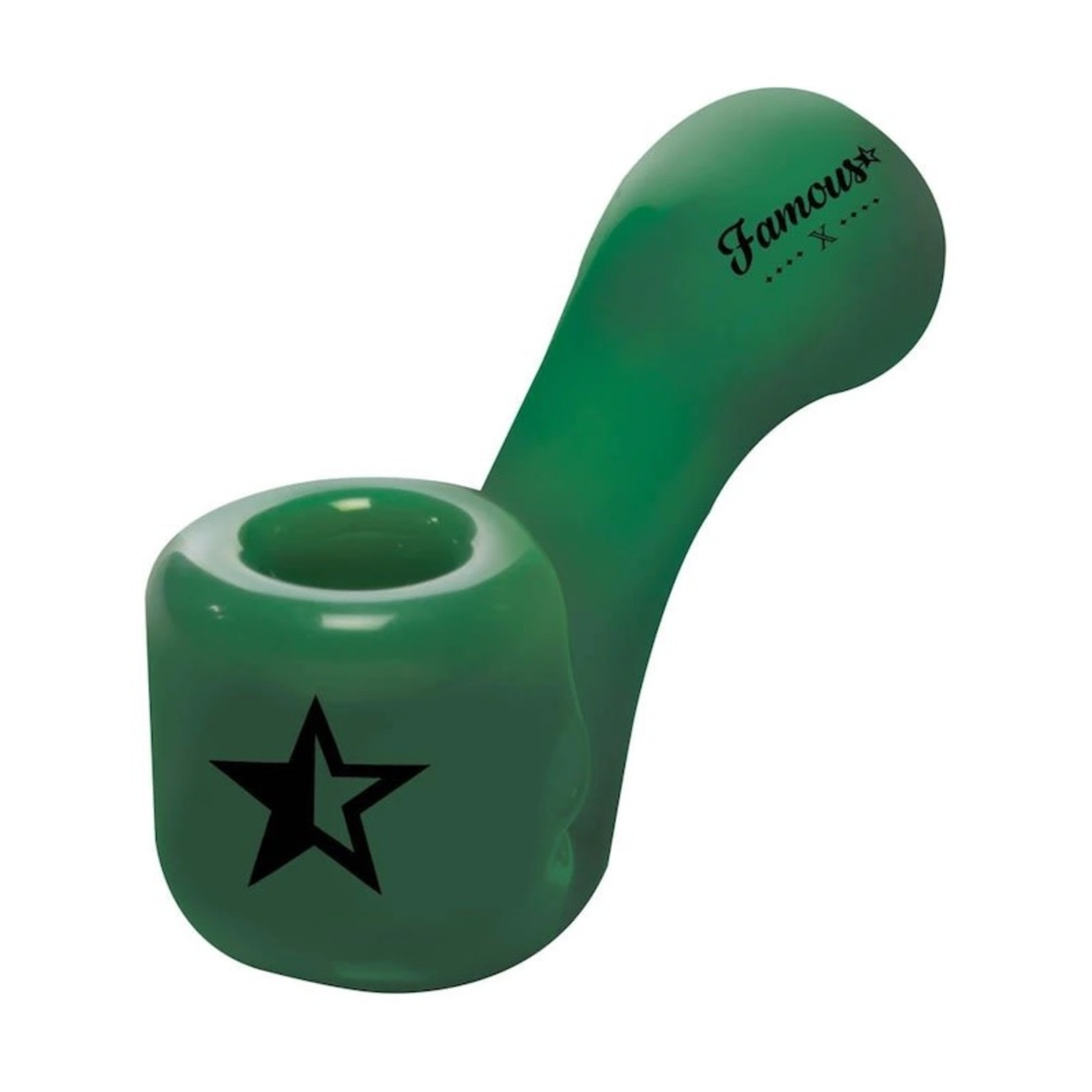 Famous Brandz  4 IN SHERLOCK HAND PIPE MILKY JADE