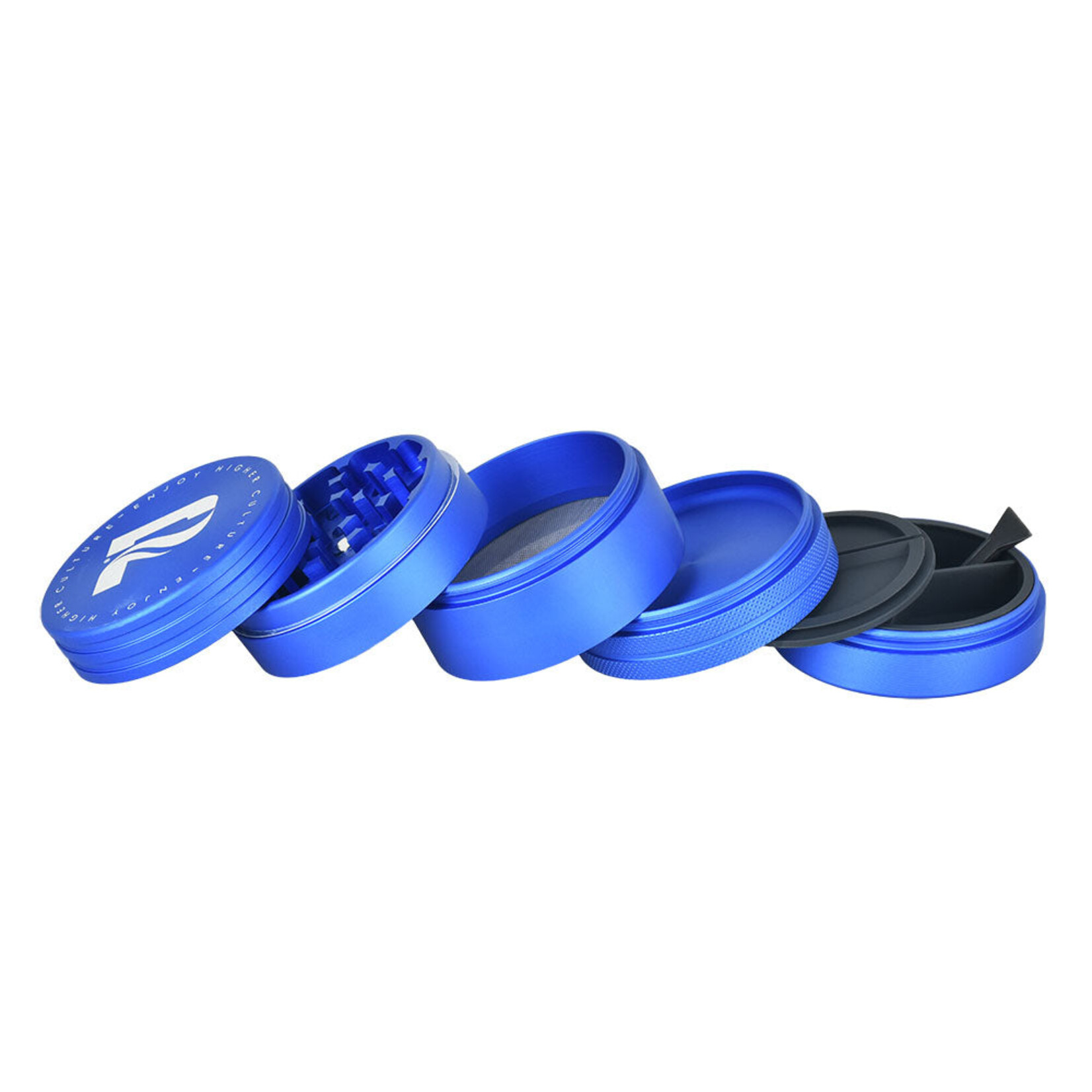 Pulsar Pulsar Herb/Wax Storage Grinder  5pc - 2.5" Blue
