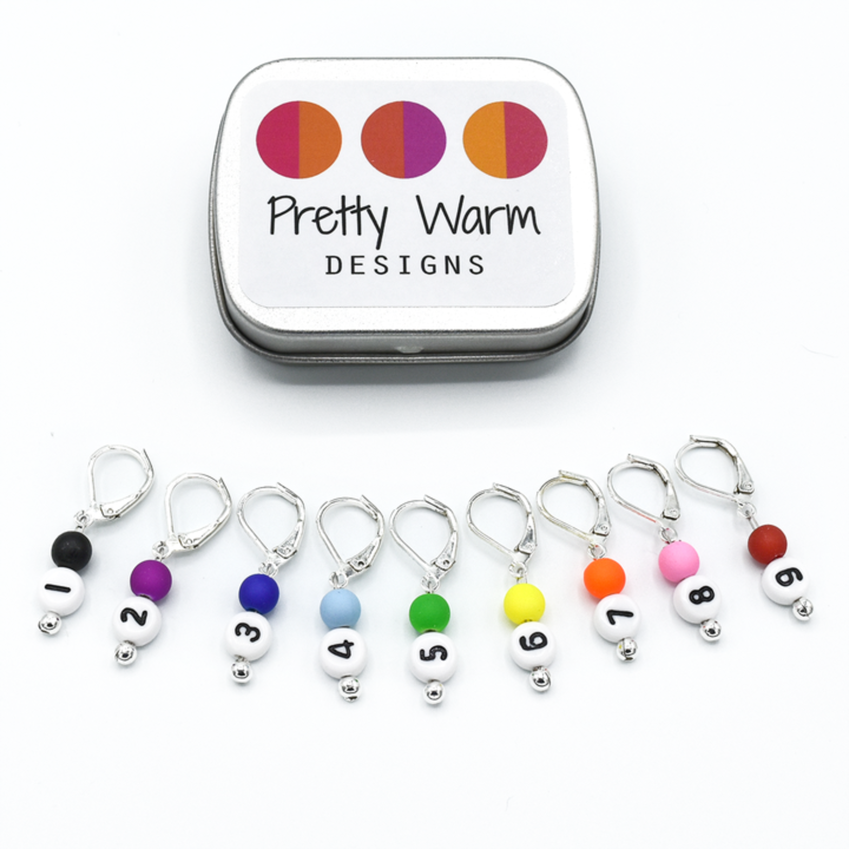 Pretty Warm Designs Stitch Markers by Pretty Warm Designs