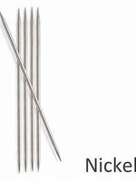 Knit Picks KNIT PICKS Nickel Plated Double Point Knitting Needles 15cm (6")