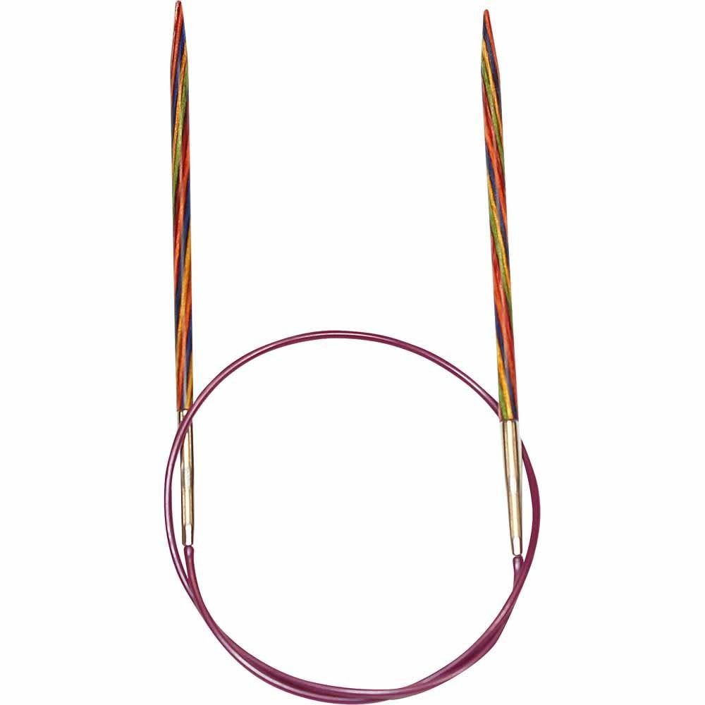 KNIT PICKS Rainbow Wood Circular Knitting Needles 40 cm/16 - Wool