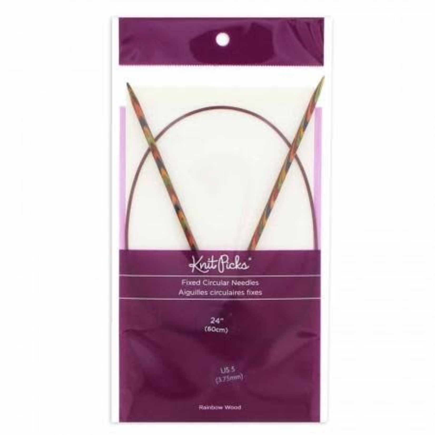 Knit Picks 24" (60cm) Rainbow Wood Circular Knitting Needles  by KNIT PICKS