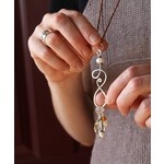 Wool & Wire Stitch Marker Necklace (Linen) by Wool & Wire