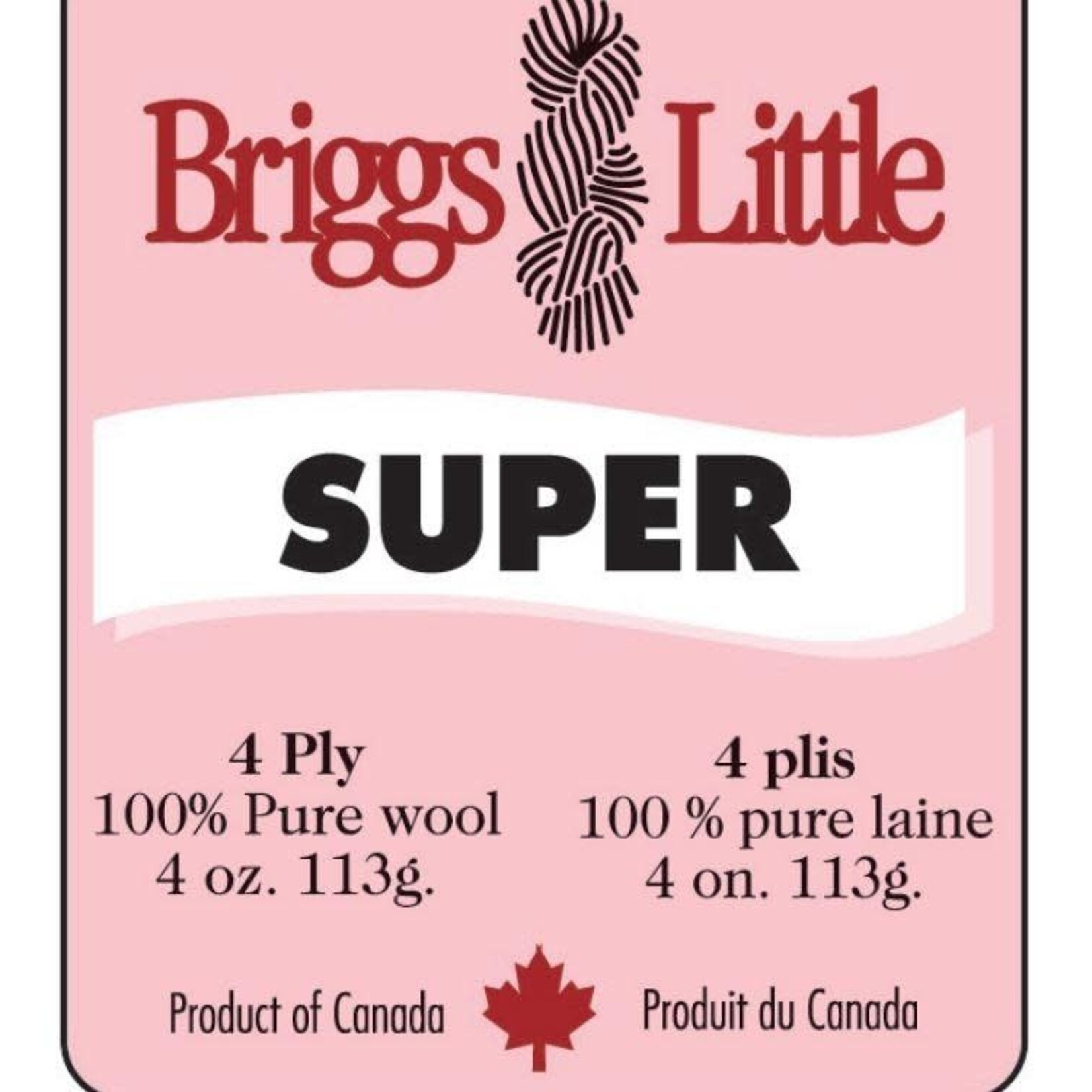 Briggs & Little Super Yarn by Briggs & Little (4-ply, 100% Wool)