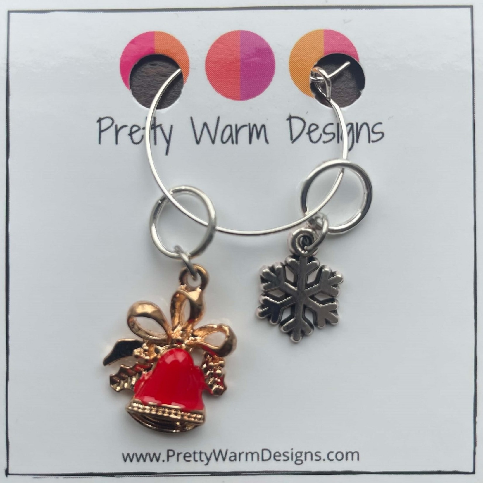 Pretty Warm Designs Holiday Stitch Markers by Pretty Warm Designs