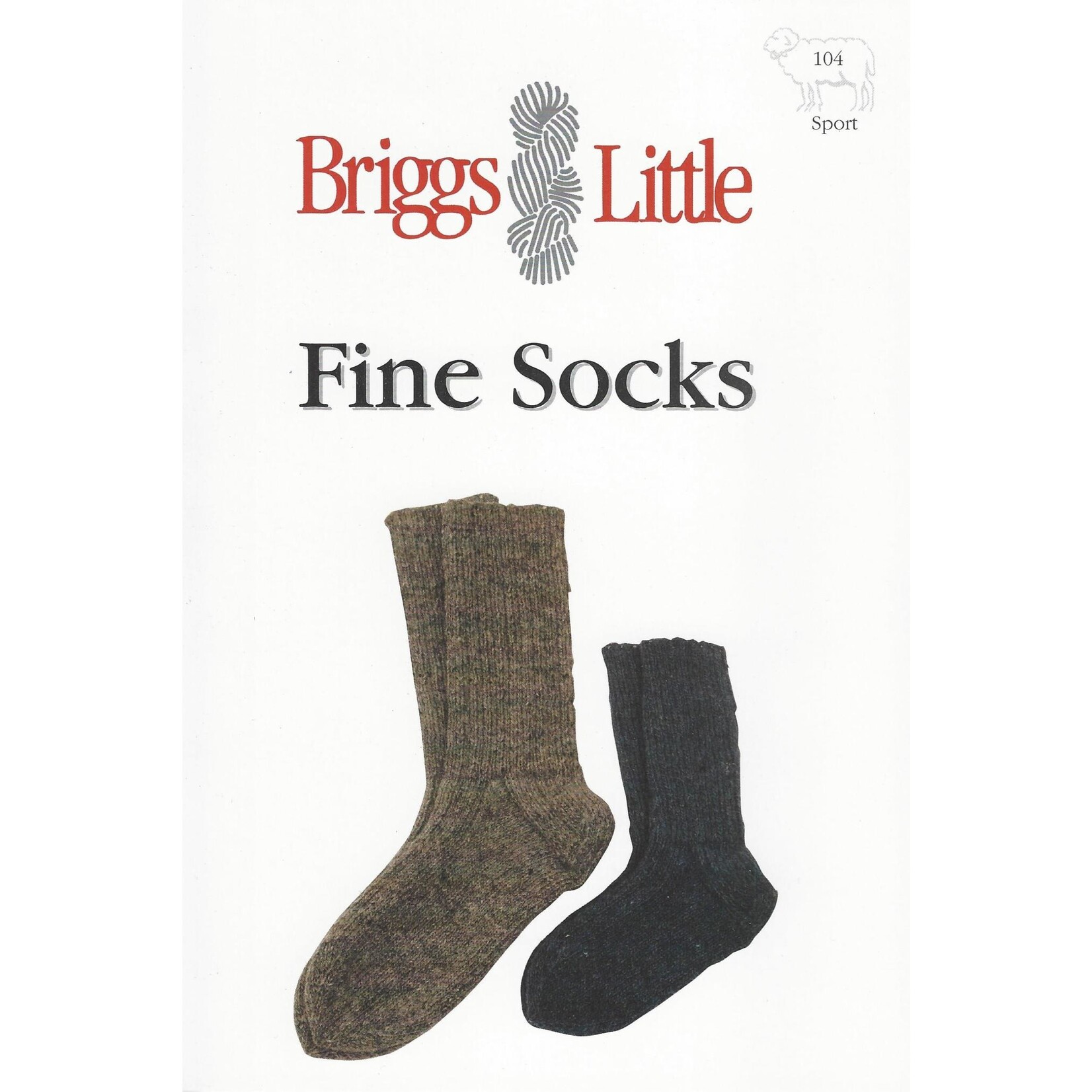 Briggs & Little Fine Sock Pattern by Briggs and Little