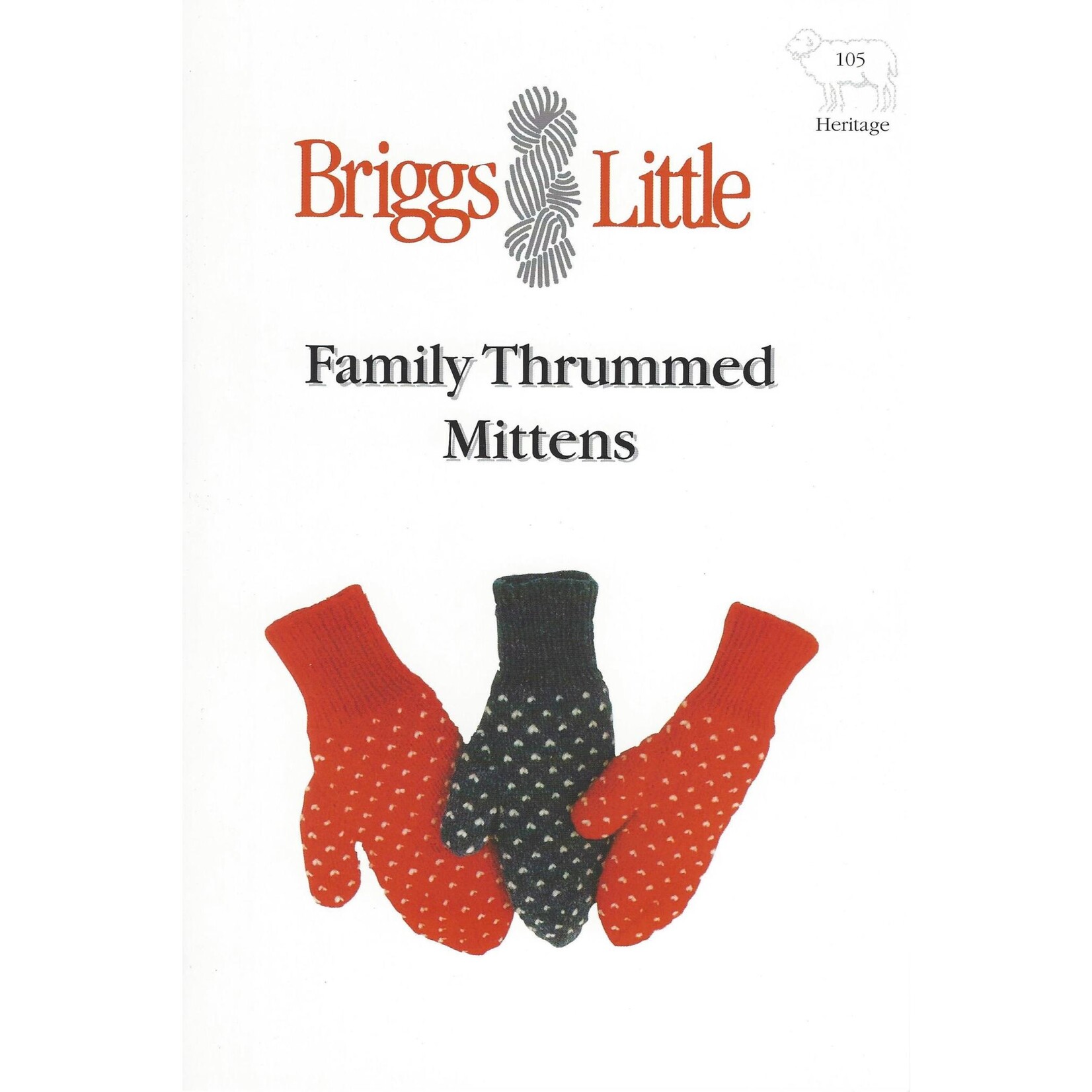 Briggs & Little Family Thrummed Mittens Pattern by Briggs and Little