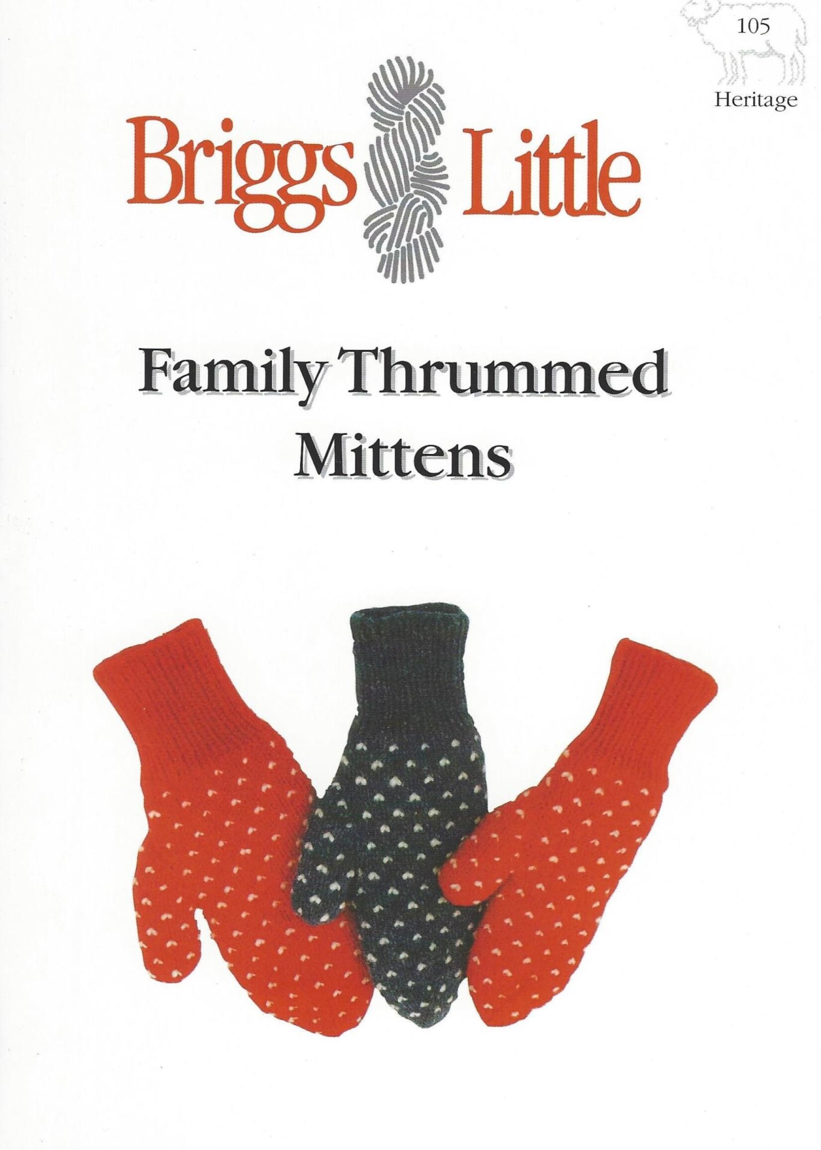 Briggs & Little Family Thrummed Mittens Pattern by Briggs and Little