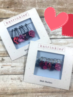 Katrinkles Skulls and Broken Hearts - Acrylic Stitch Markers - Set of 6 by Katrinkles