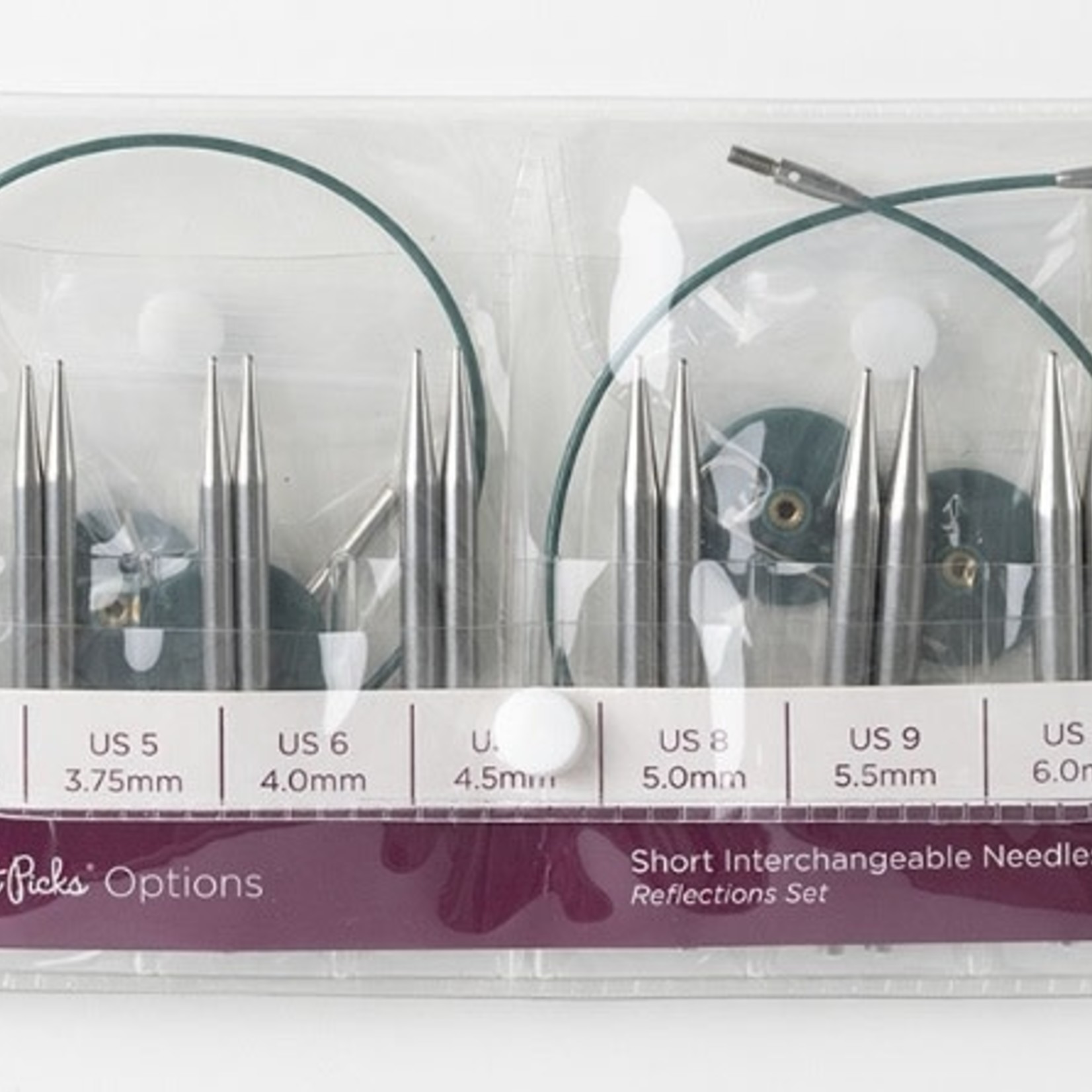 Reflections Options Interchangeable Lace / Sock Needle Tips Set