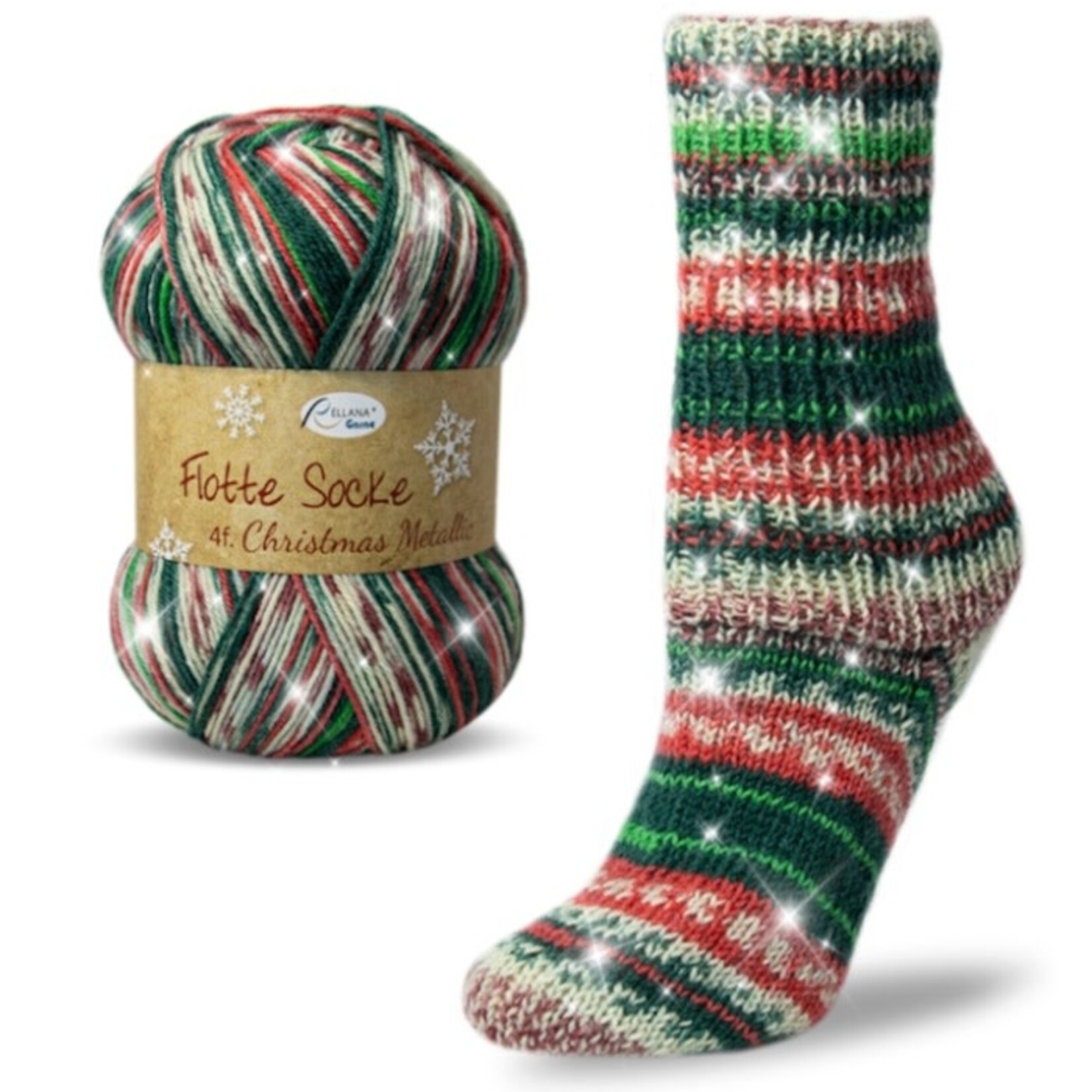 Rellana Flotte Socke Christmas (4 ply) by Rellana Garne