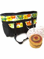 Vivace VIVACE Knitting Totes & Bags - Black with Floral