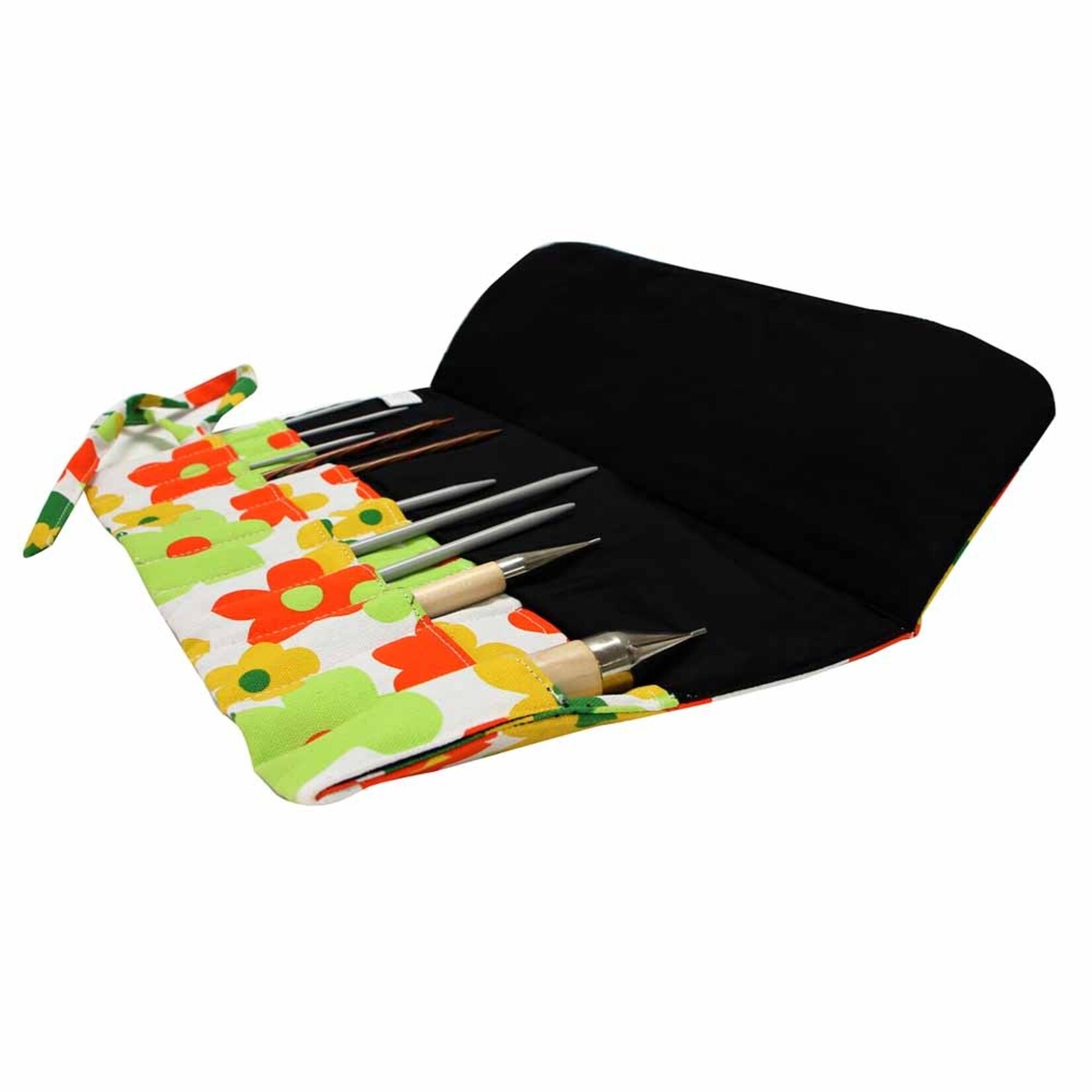 Vivace VIVACE Knitting Totes & Bags - Black with Floral